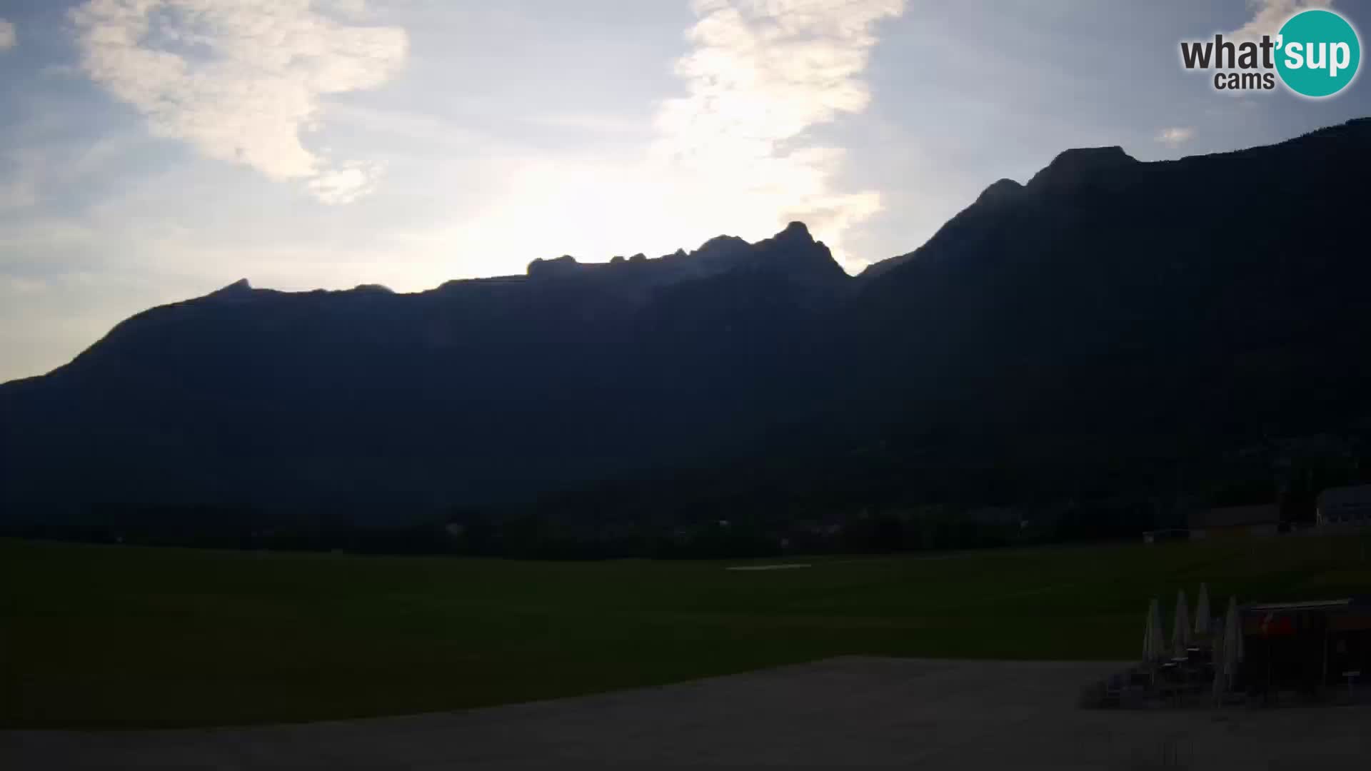 Webcam en direct Aéroport de Bovec – Vue sur Kanin