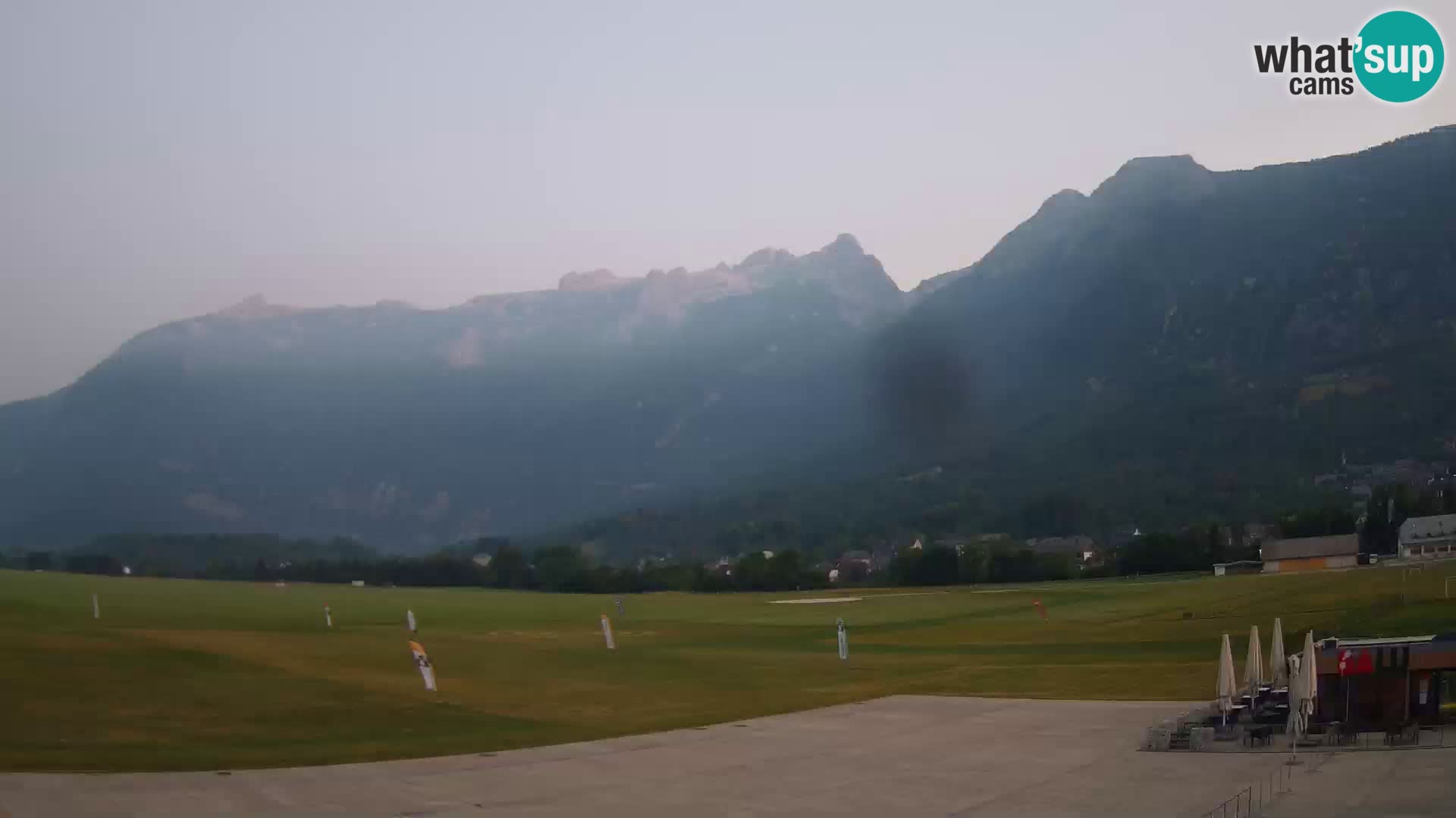 Live webcam Bovec airport – View to Kanin