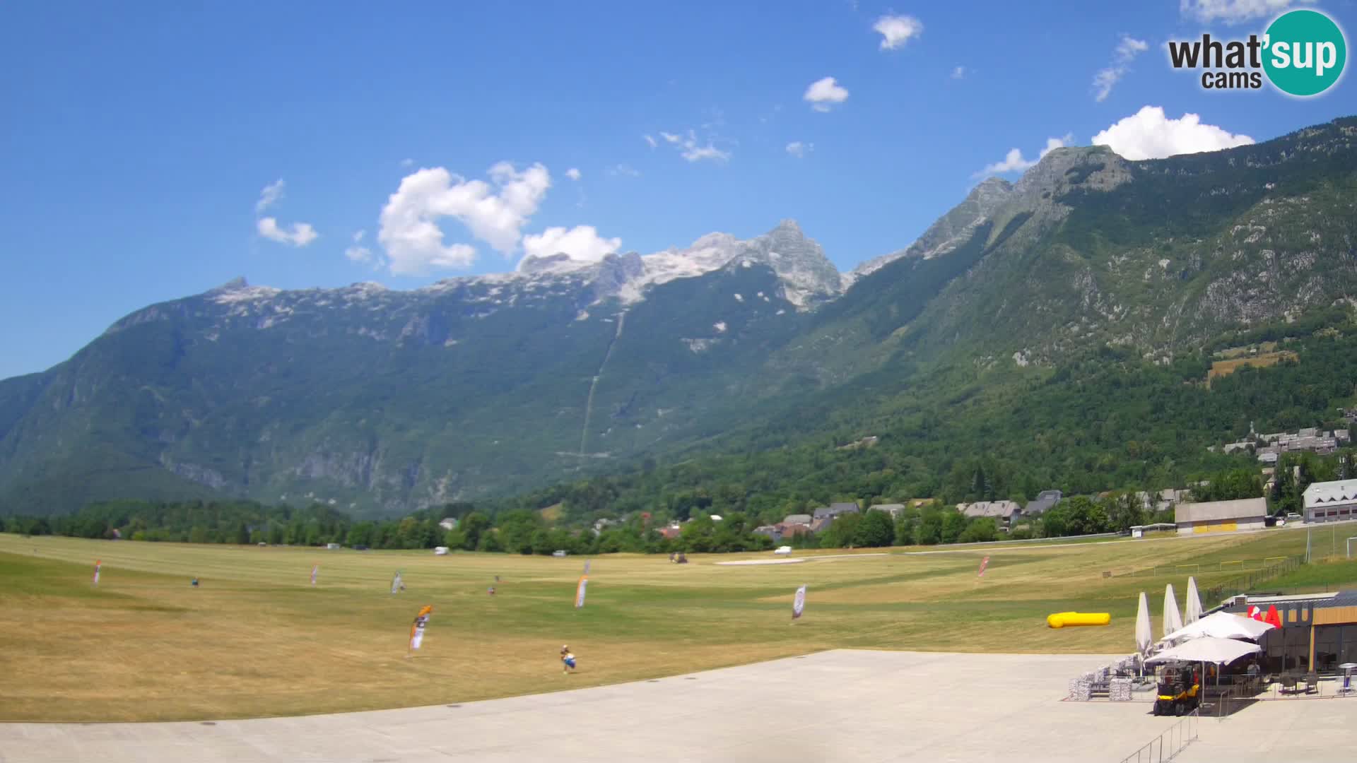 Live webcam Bovec airport – View to Kanin