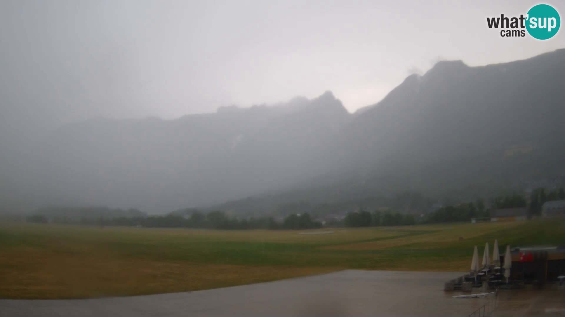 Webcam en direct Aéroport de Bovec – Vue sur Kanin
