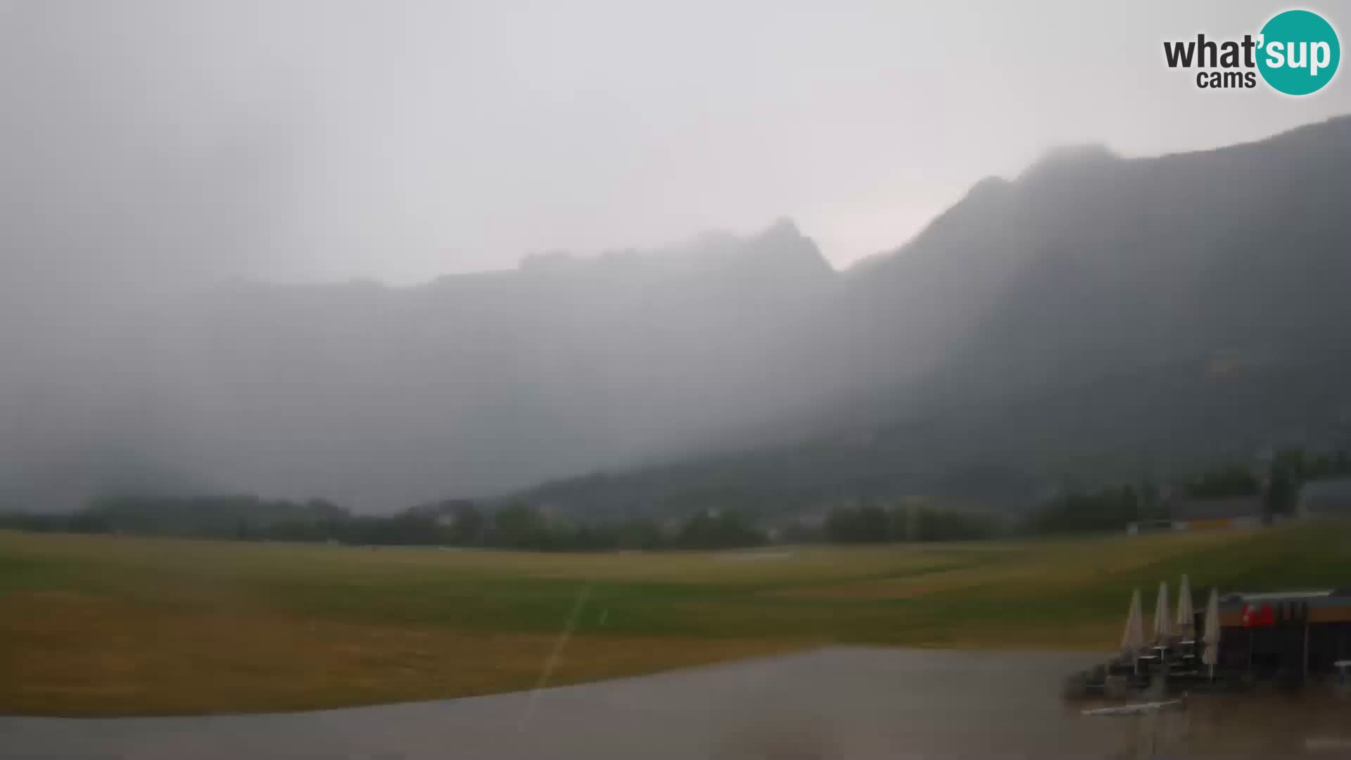 Web kamera uživo Zračna luka Bovec – Pogled na Kanin