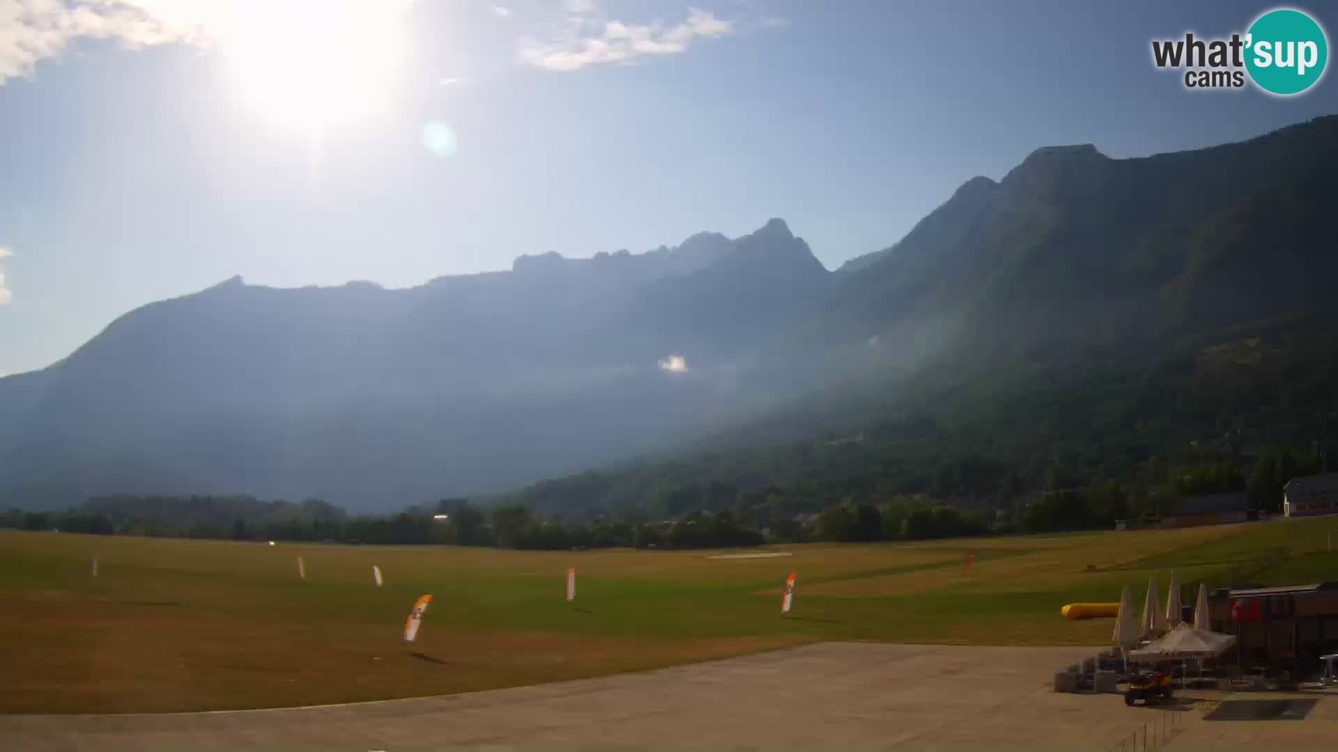 Webcam en direct Aéroport de Bovec – Vue sur Kanin