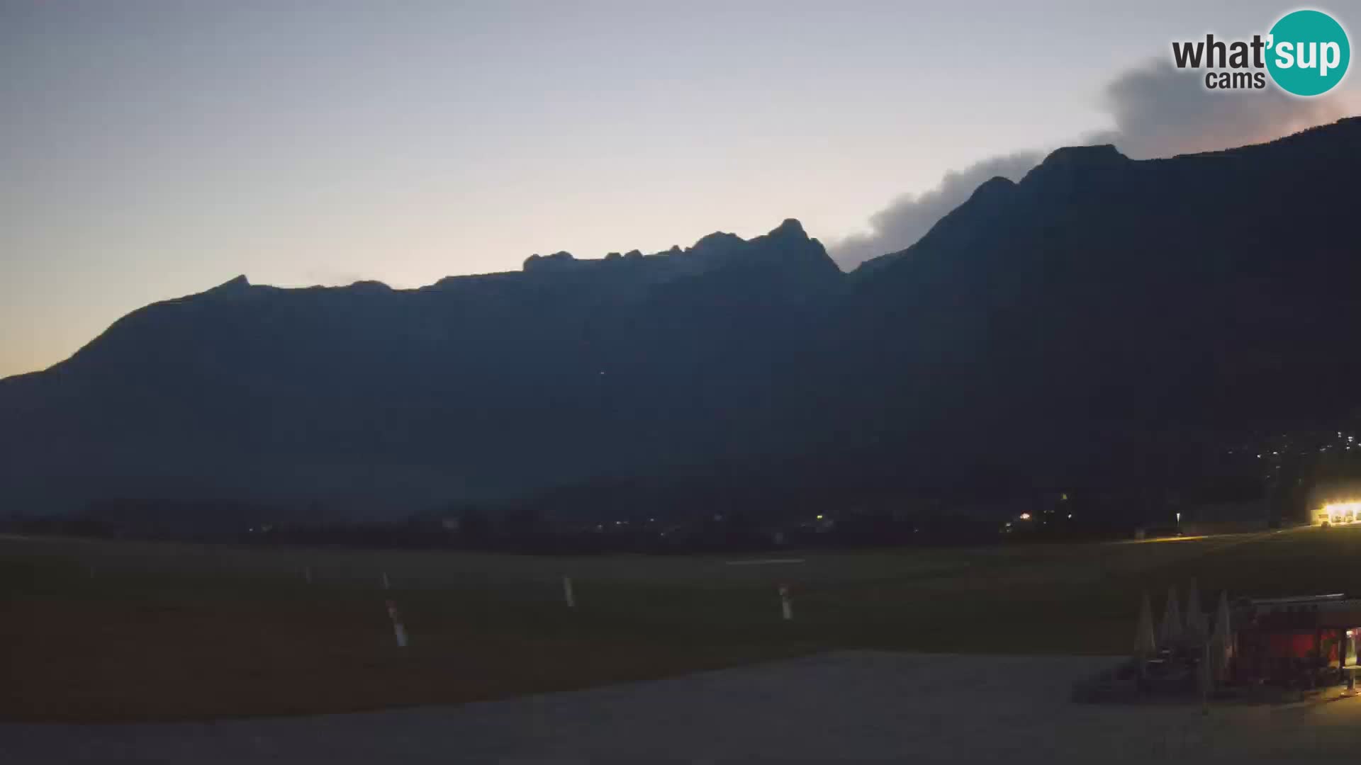 Cámara web en vivo Aeropuerto de Bovec – Vista a Kanin