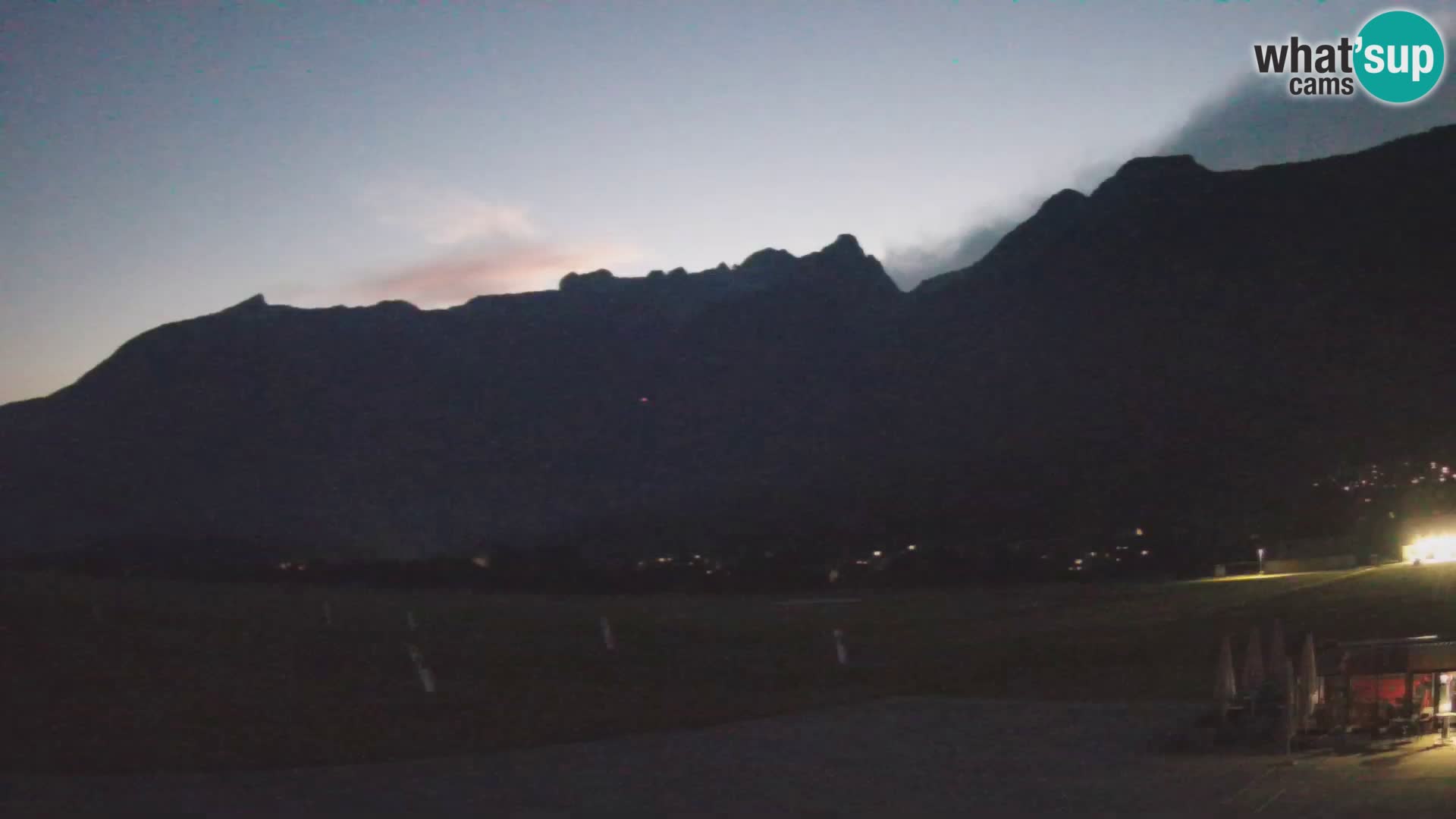 Live webcam Bovec airport – View to Kanin