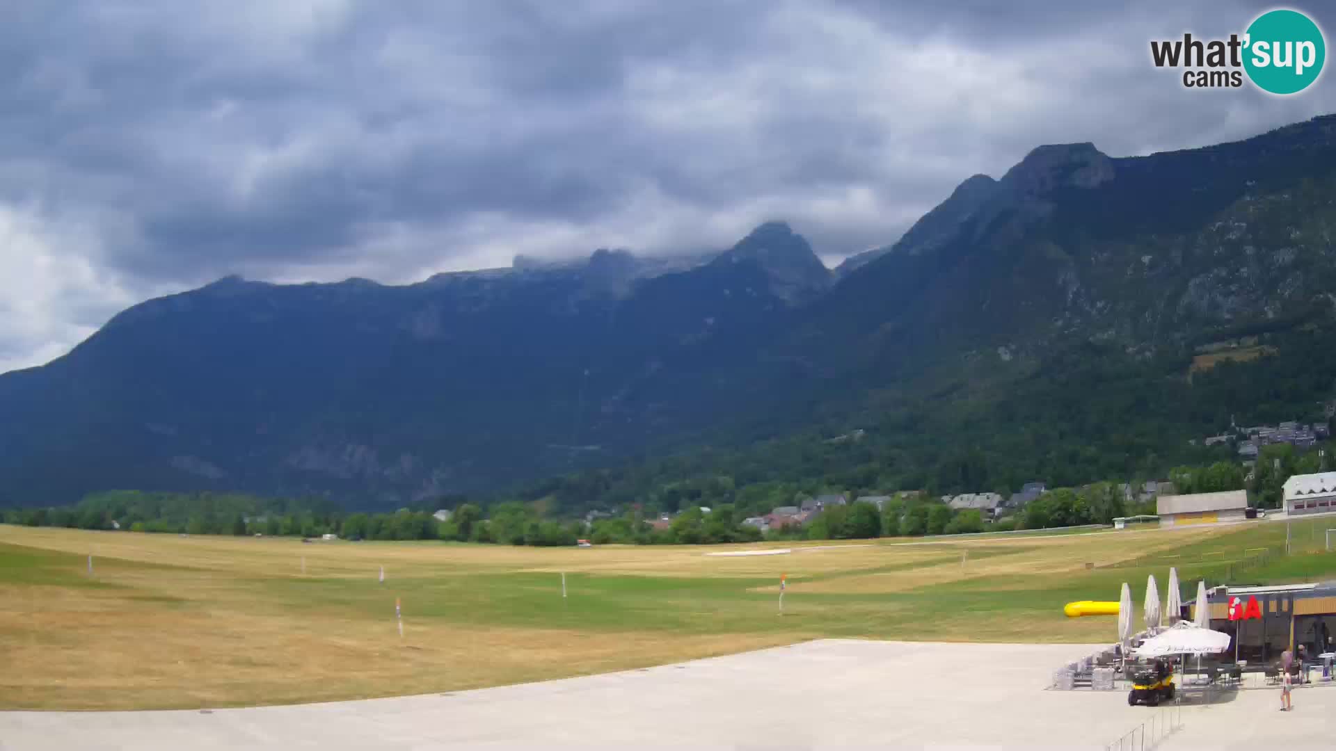 Live webcam Bovec airport – View to Kanin
