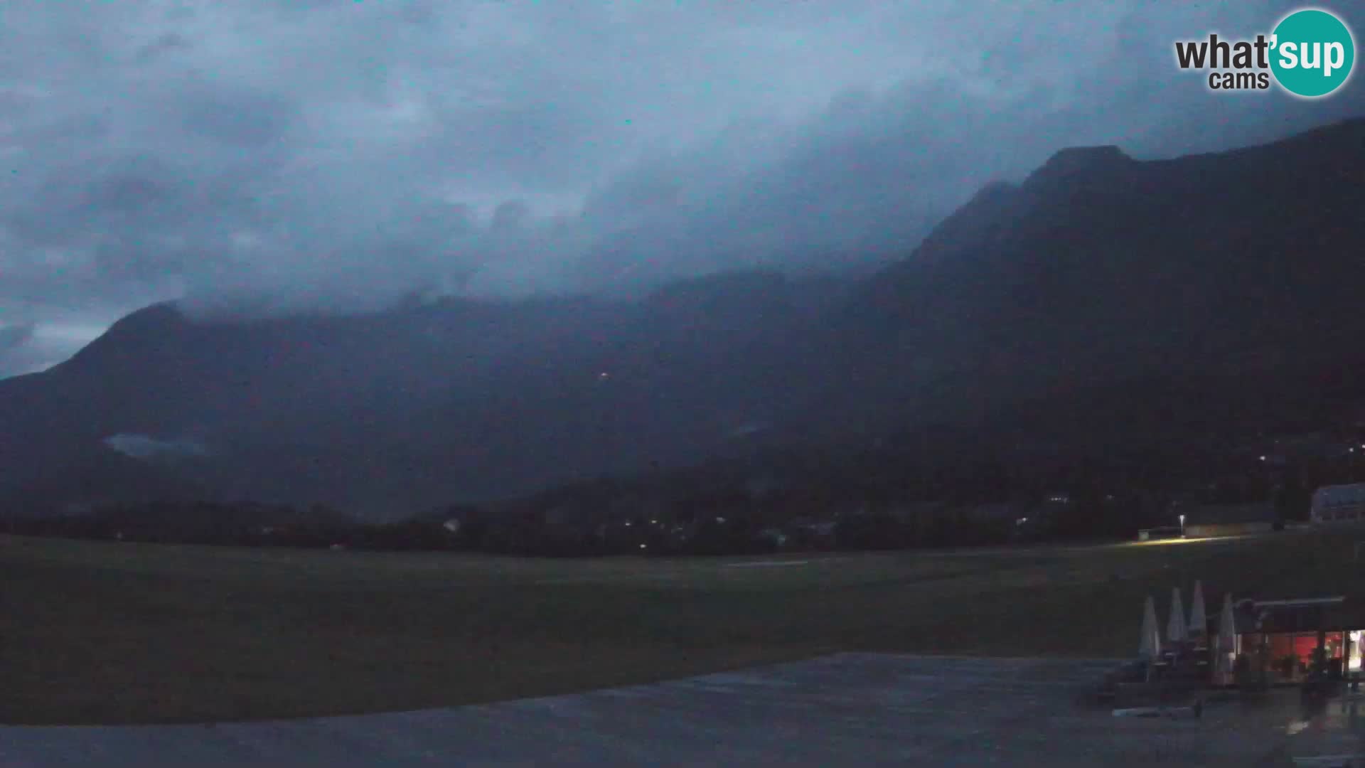 Live webcam Bovec airport – View to Kanin