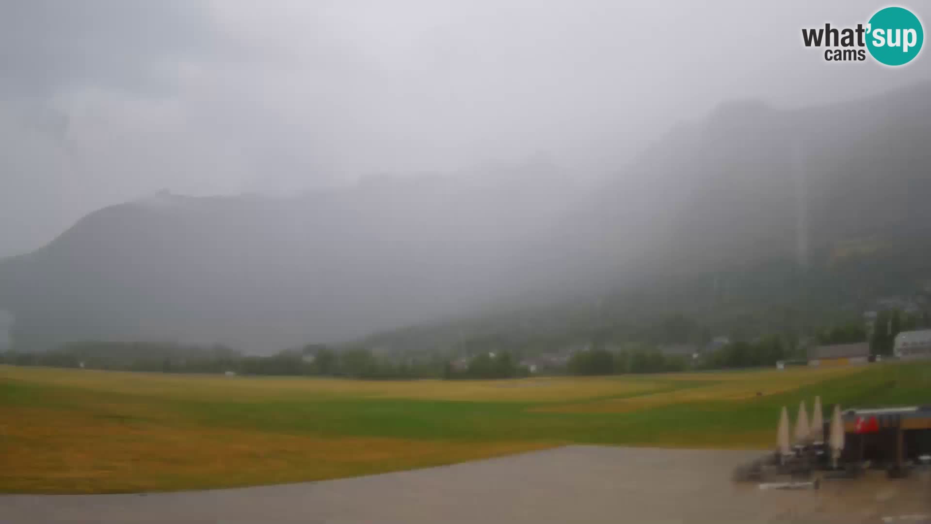 Live webcam Bovec airport – View to Kanin