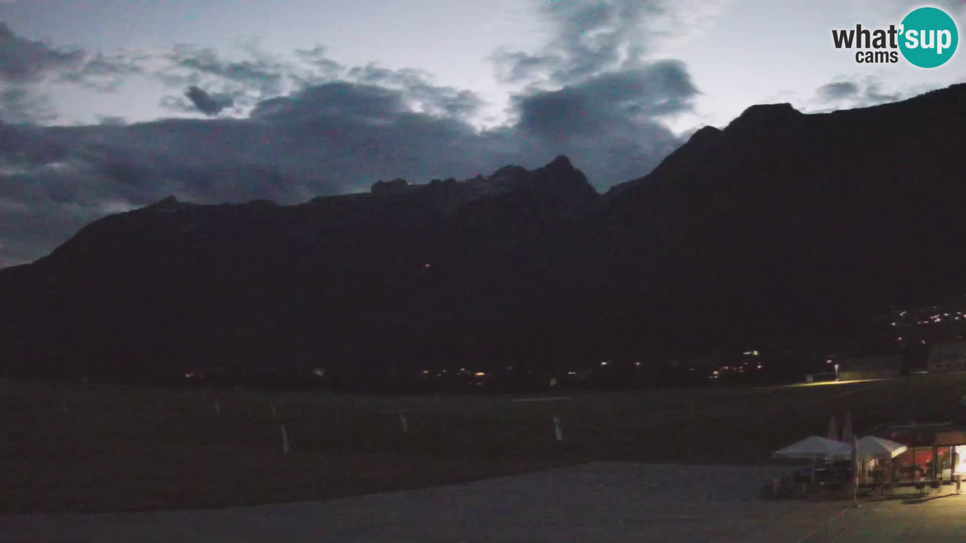 Cámara web en vivo Aeropuerto de Bovec – Vista a Kanin