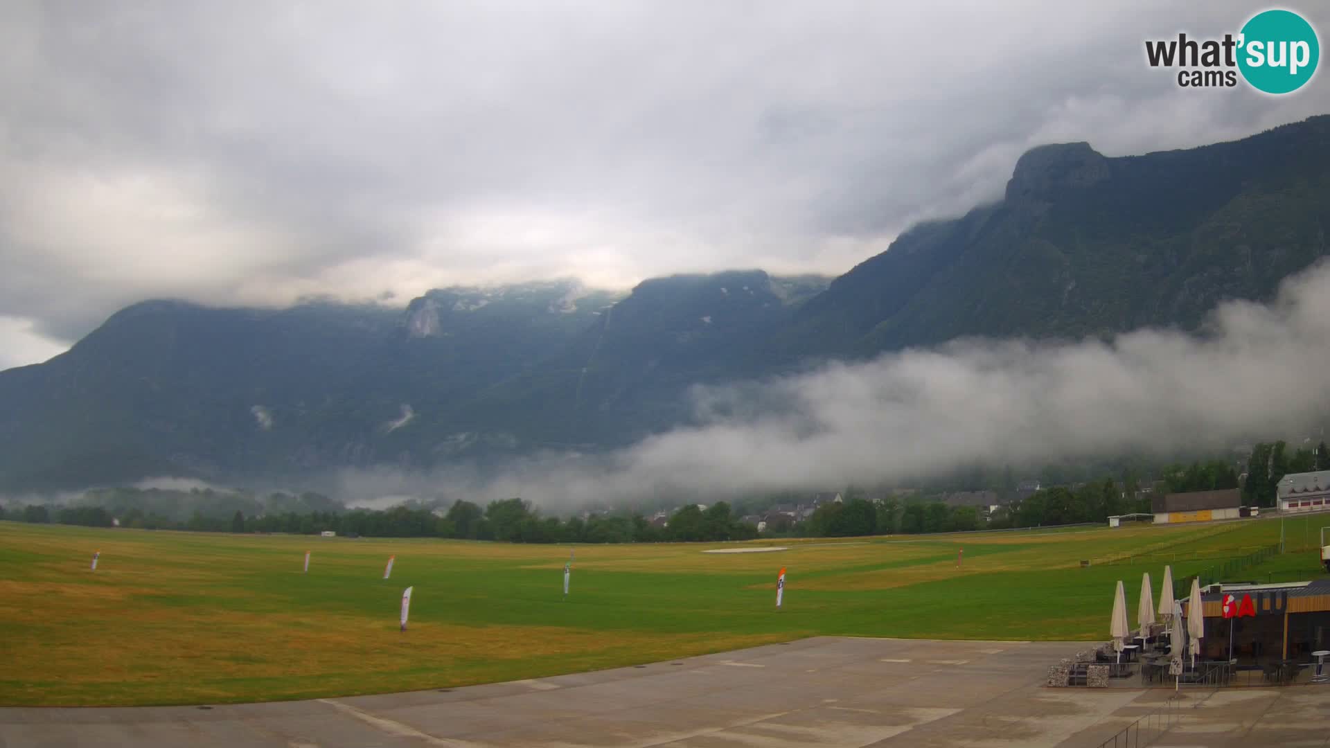 Live webcam Bovec airport – View to Kanin