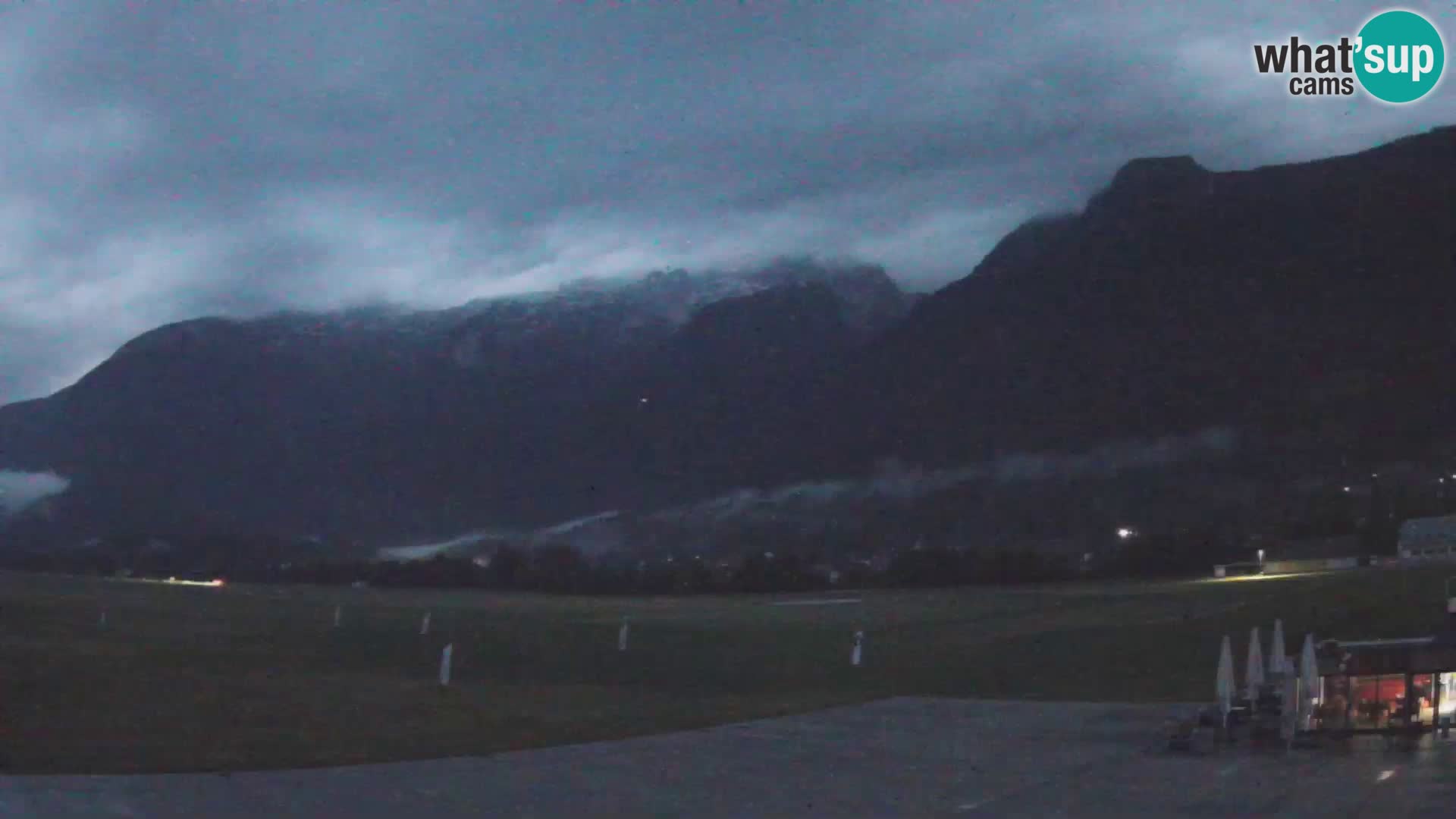 Live webcam Bovec airport – View to Kanin