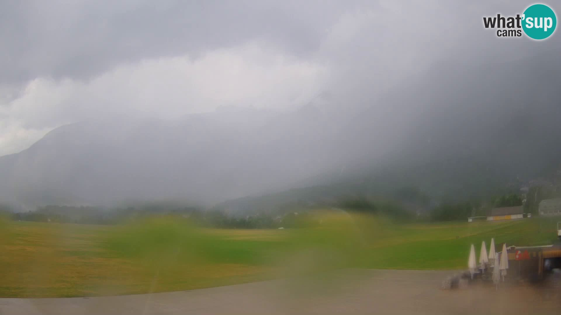 Live webcam Bovec airport – View to Kanin