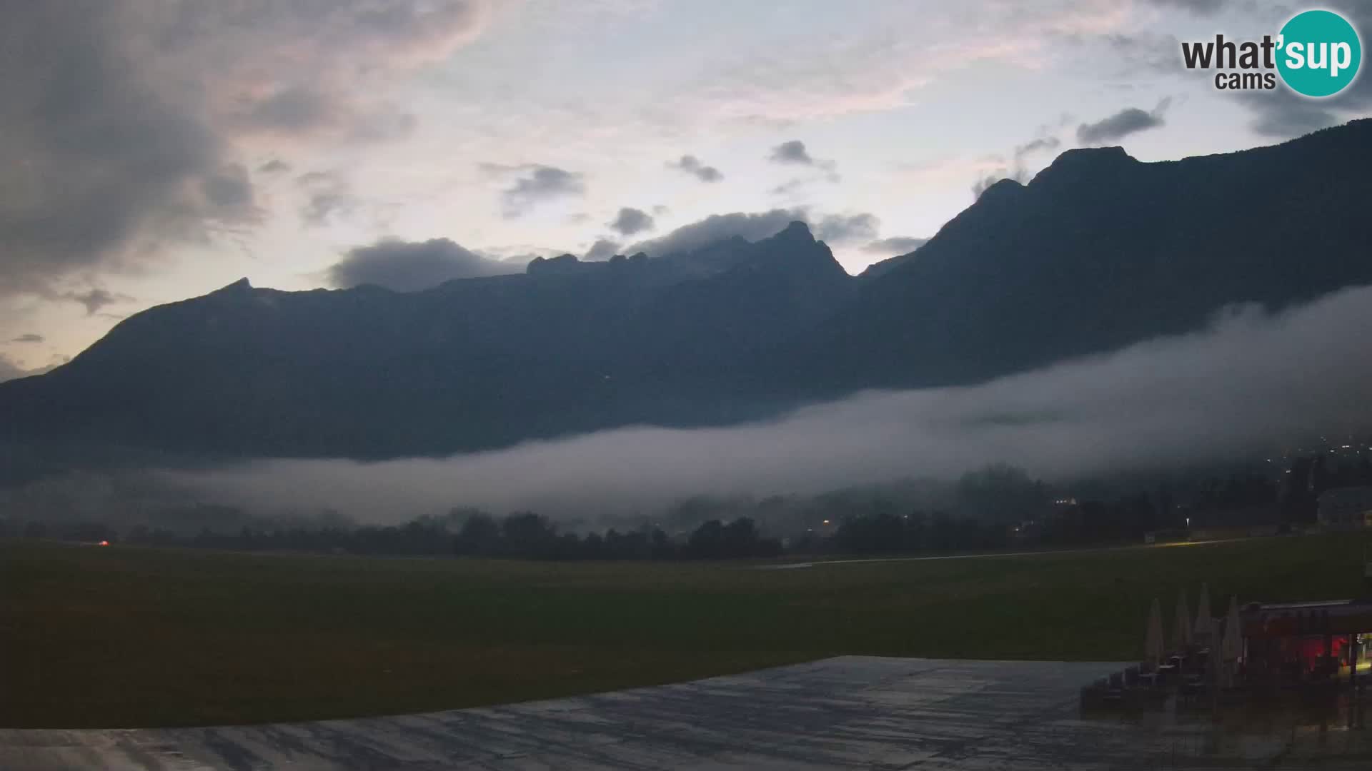 Webcam en direct Aéroport de Bovec – Vue sur Kanin