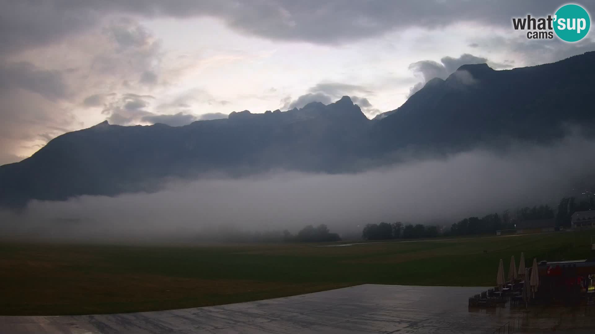 Webcam en direct Aéroport de Bovec – Vue sur Kanin