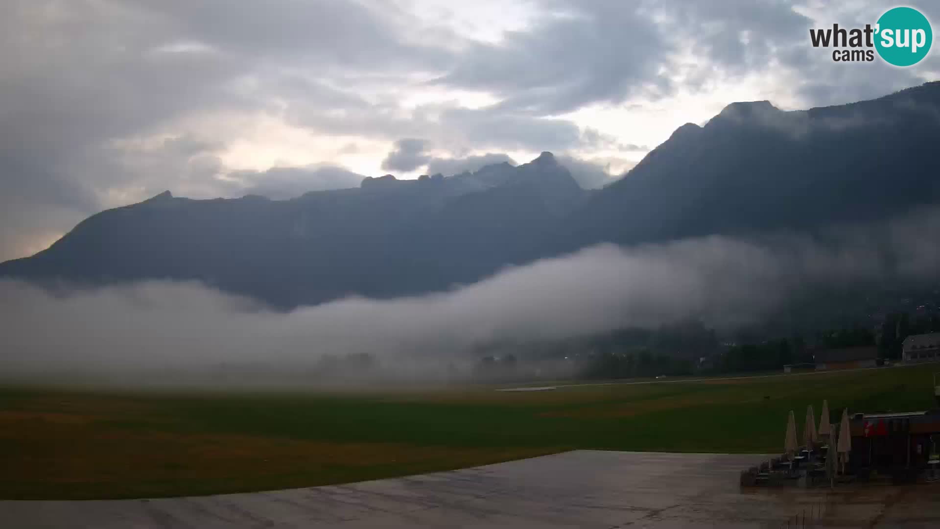 Webcam en direct Aéroport de Bovec – Vue sur Kanin