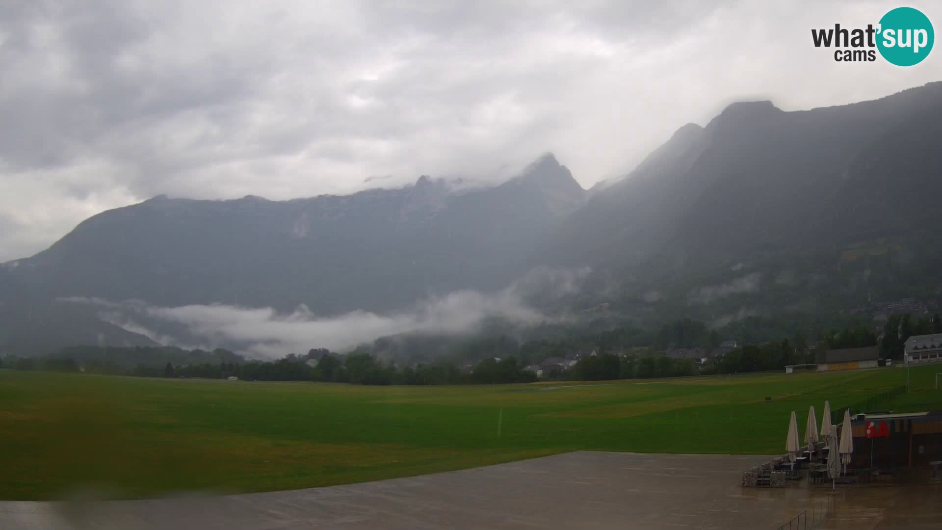 Webcam en direct Aéroport de Bovec – Vue sur Kanin