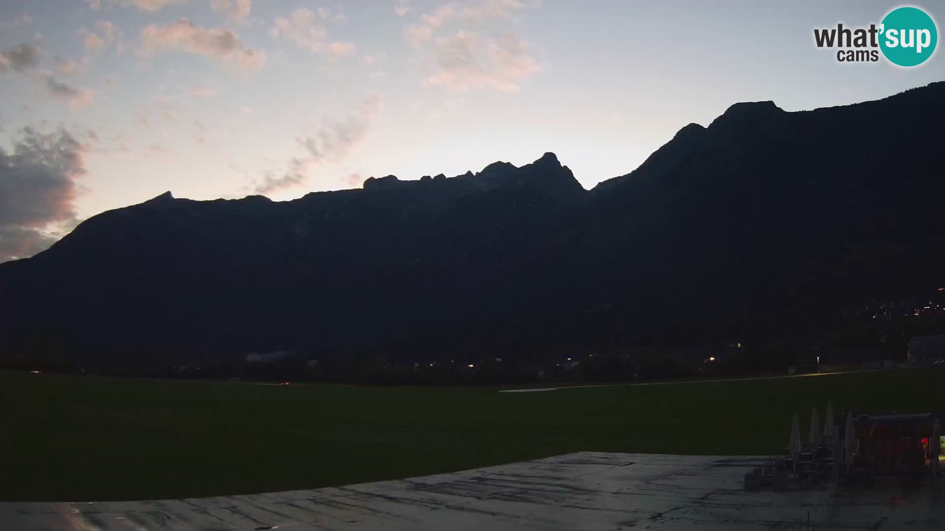 Live webcam Bovec airport – View to Kanin