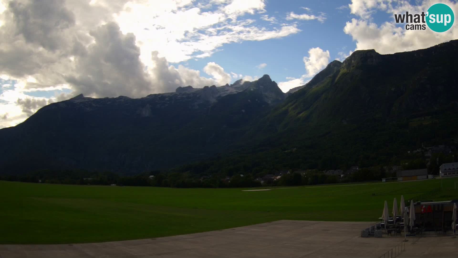 Live webcam Bovec airport – View to Kanin
