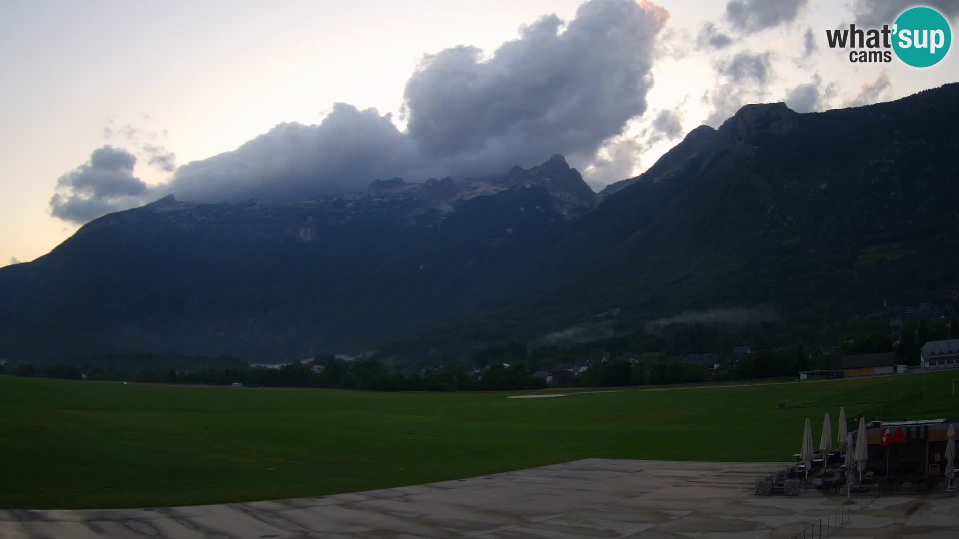 Live webcam Bovec airport – View to Kanin