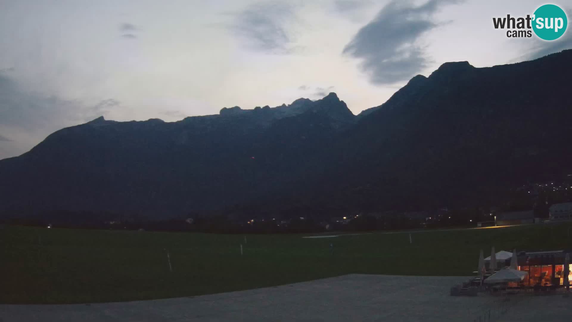 Live webcam Bovec airport – View to Kanin