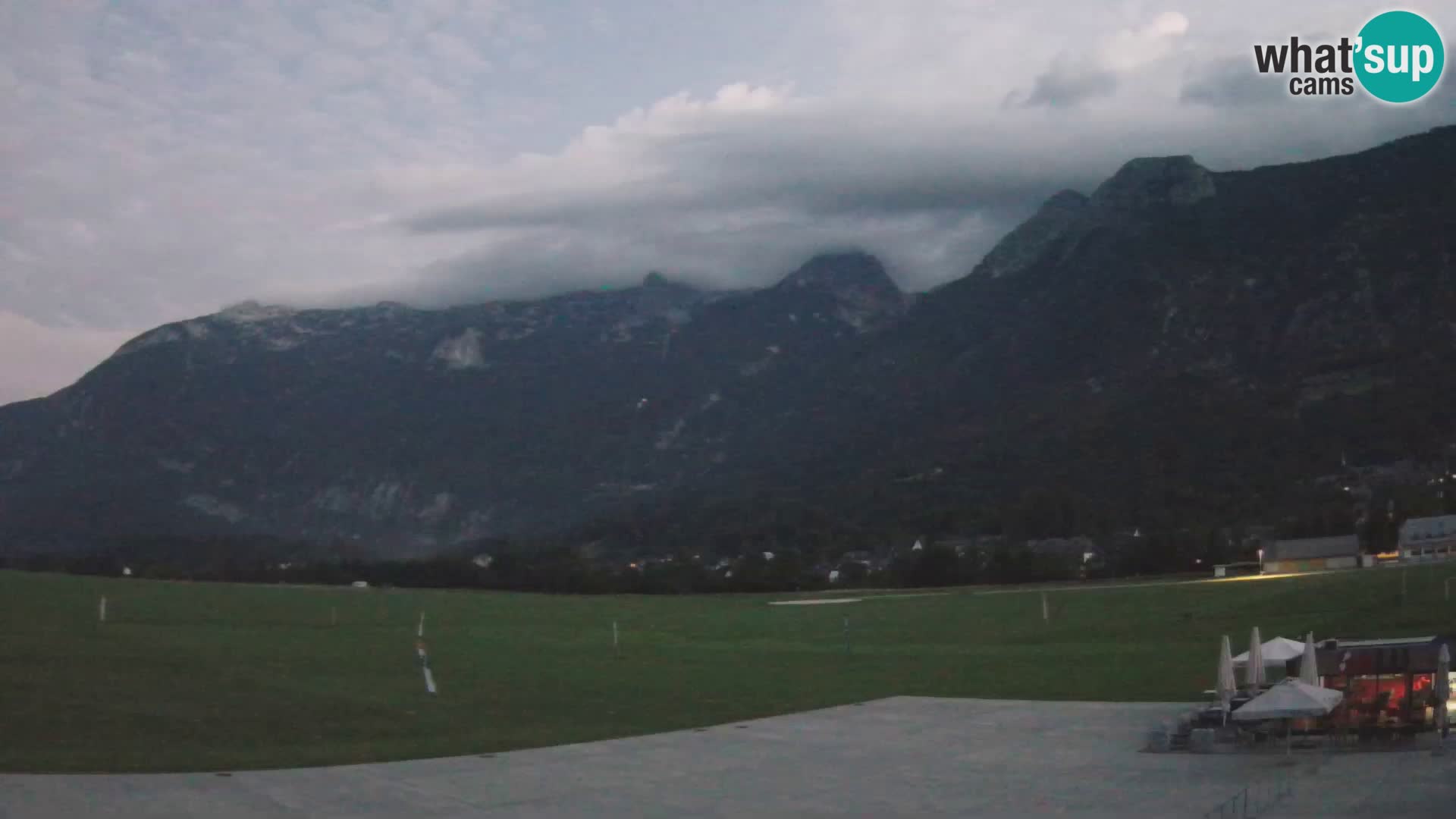 Live webcam Bovec airport – View to Kanin