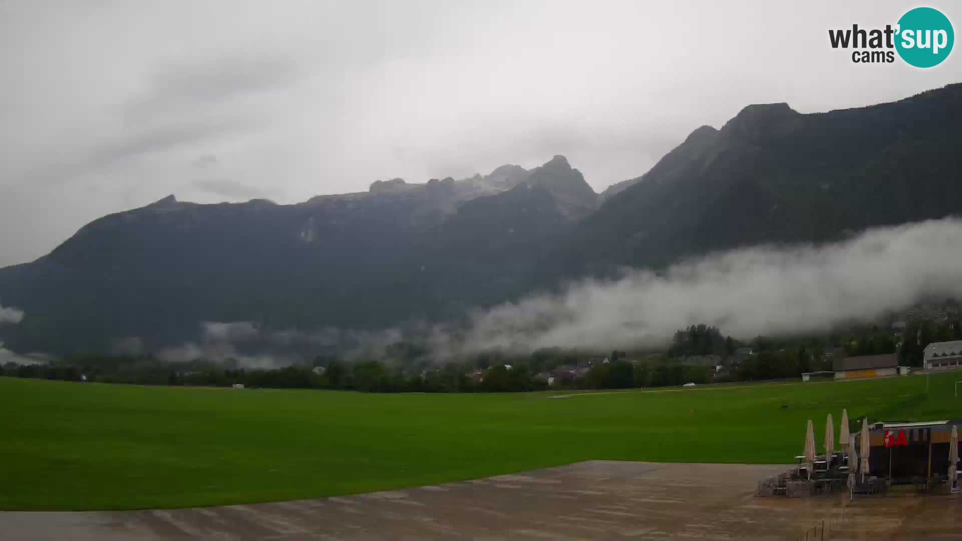 Live webcam Bovec airport – View to Kanin
