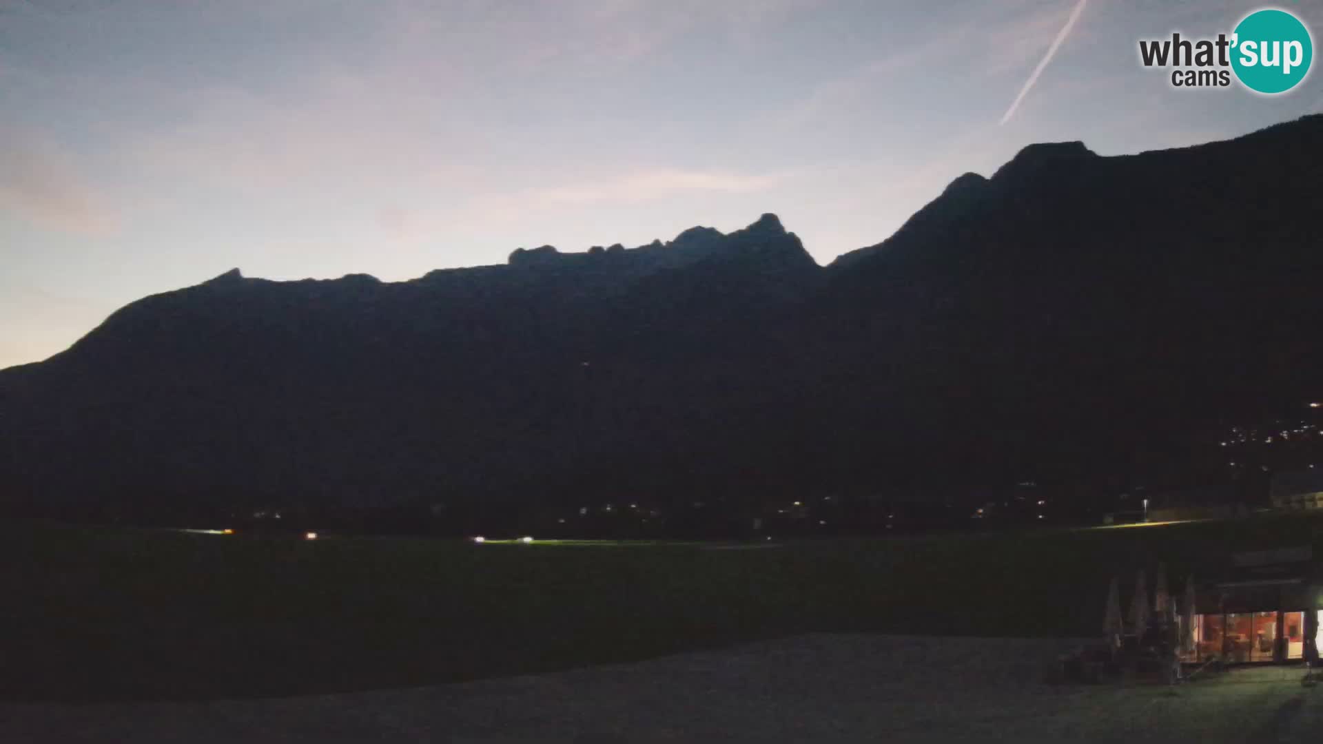Cámara web en vivo Aeropuerto de Bovec – Vista a Kanin