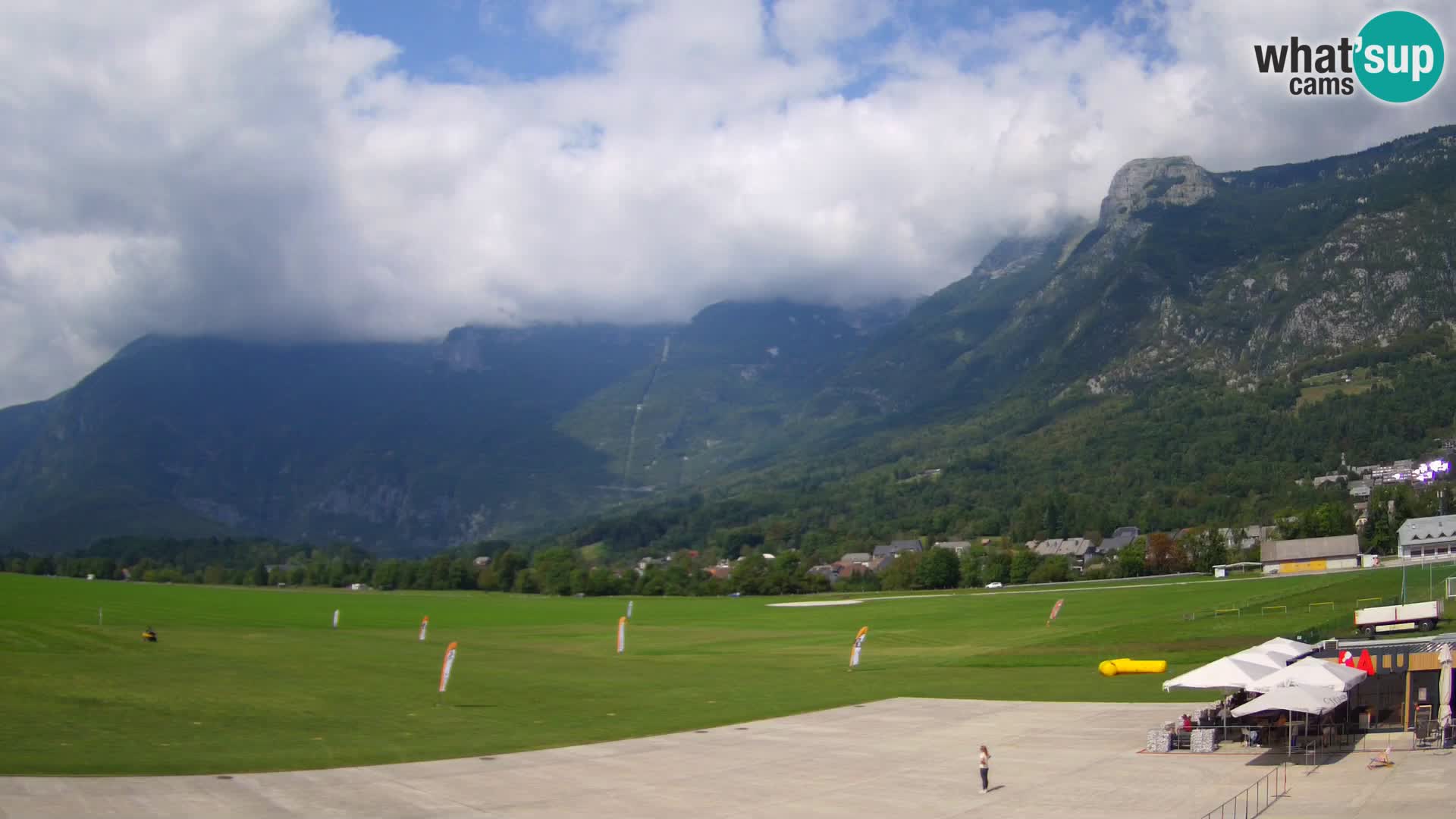 Webcam en direct Aéroport de Bovec – Vue sur Kanin