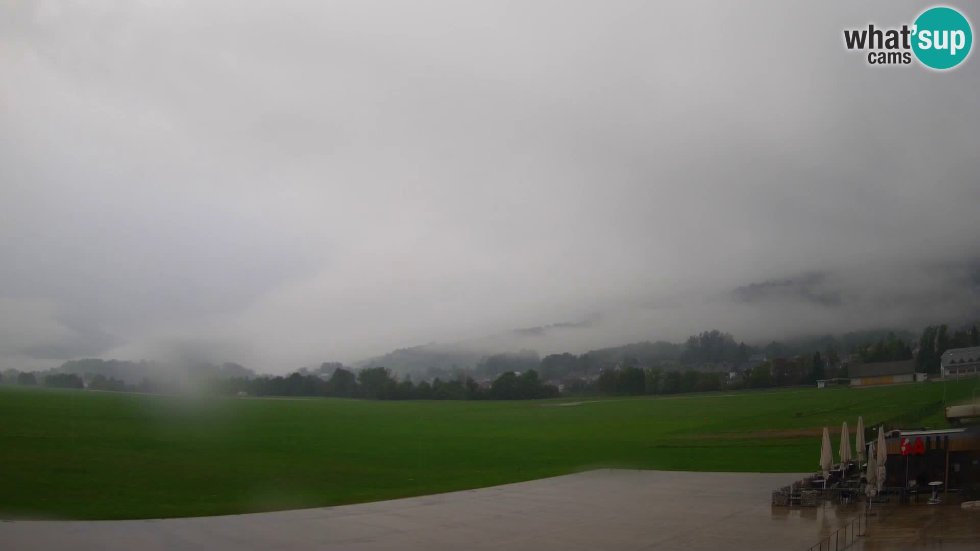 Webcam en direct Aéroport de Bovec – Vue sur Kanin