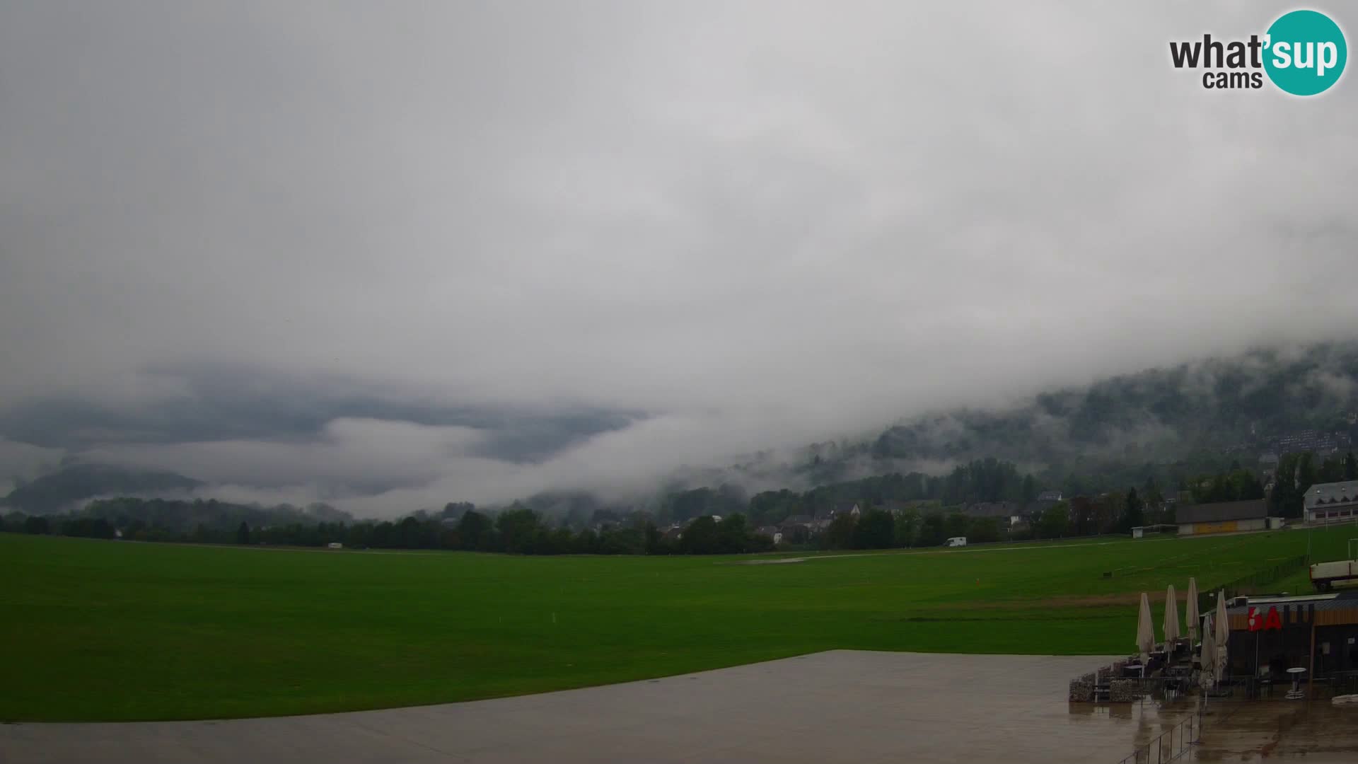 Webcam en direct Aéroport de Bovec – Vue sur Kanin