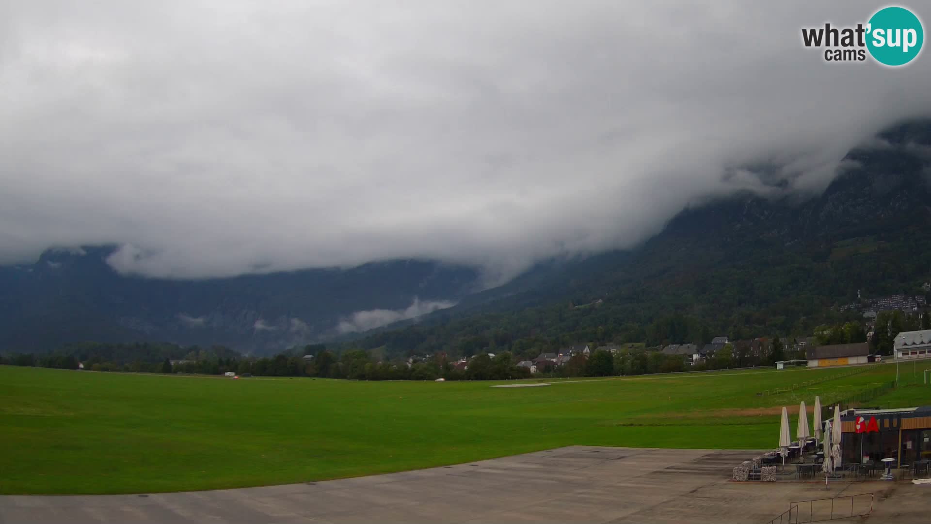 Webcam en direct Aéroport de Bovec – Vue sur Kanin