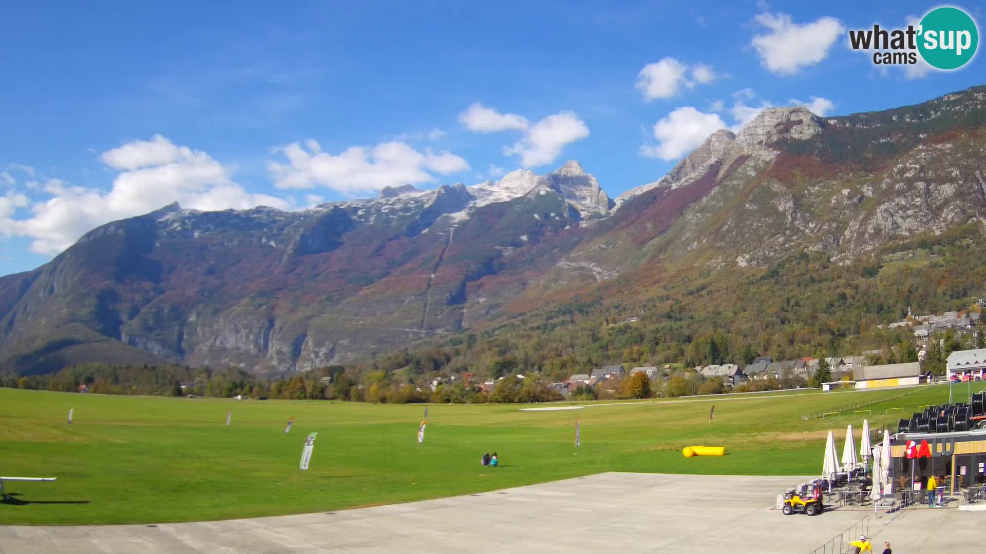 Webcam en direct Aéroport de Bovec – Vue sur Kanin