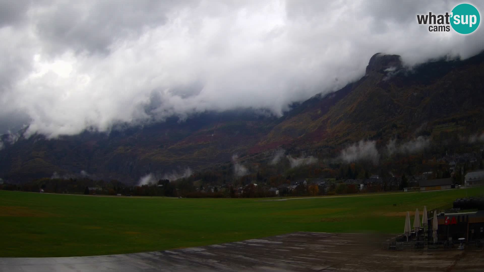 Spletna kamera letališče Bovec – pogled proti Kaninu