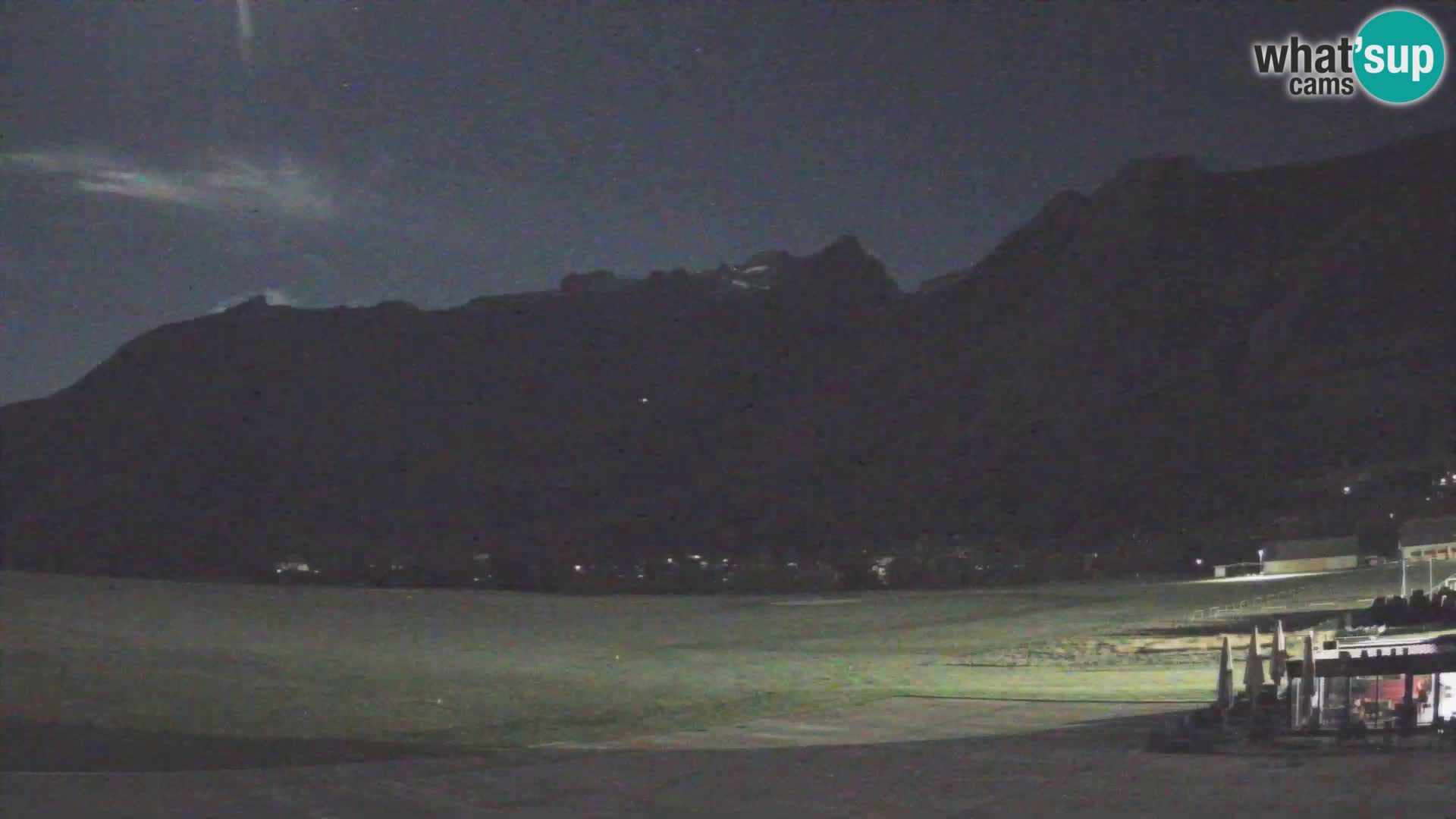 Web kamera uživo Zračna luka Bovec – Pogled na Kanin