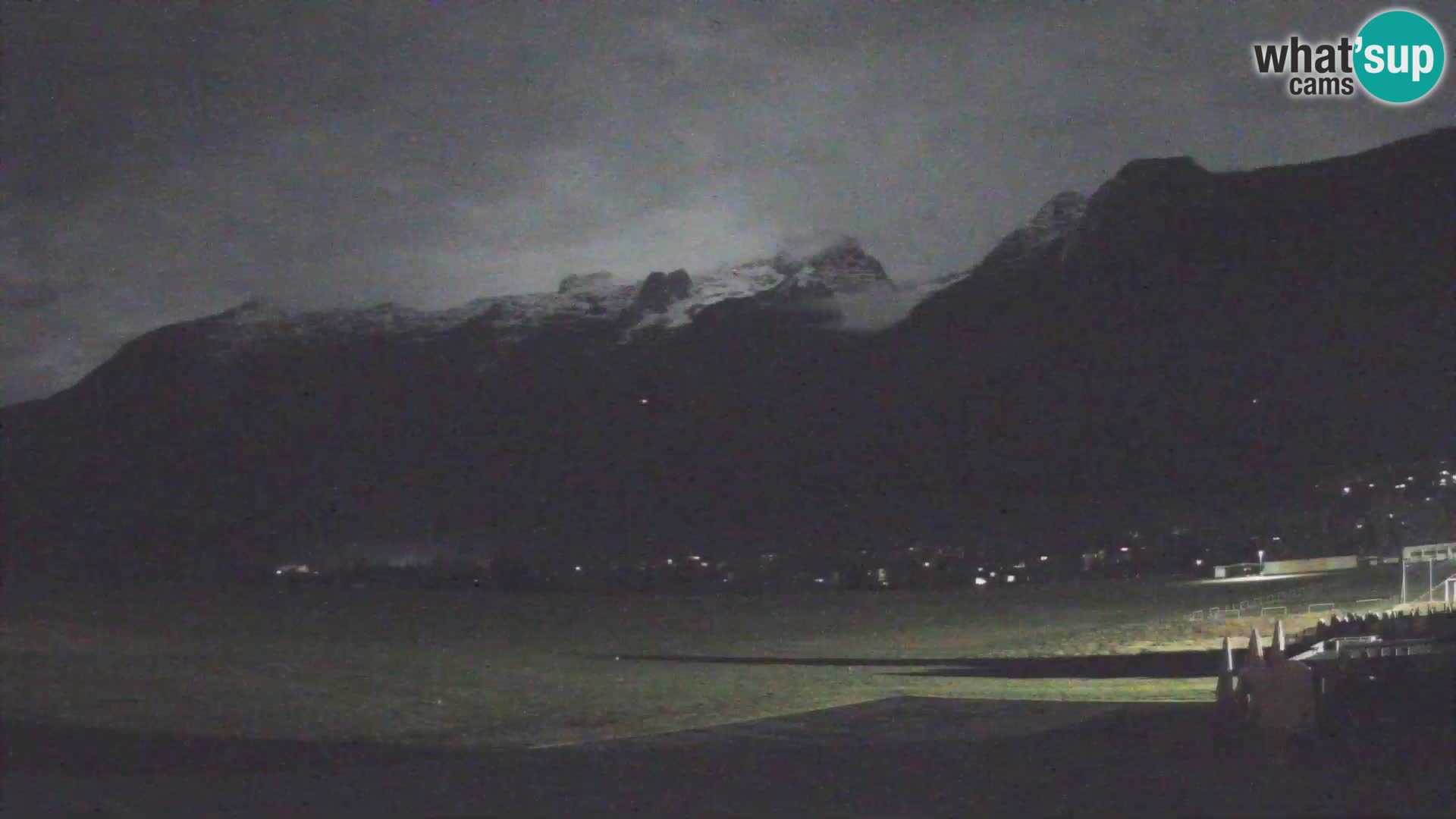 Live webcam Bovec airport – View to Kanin
