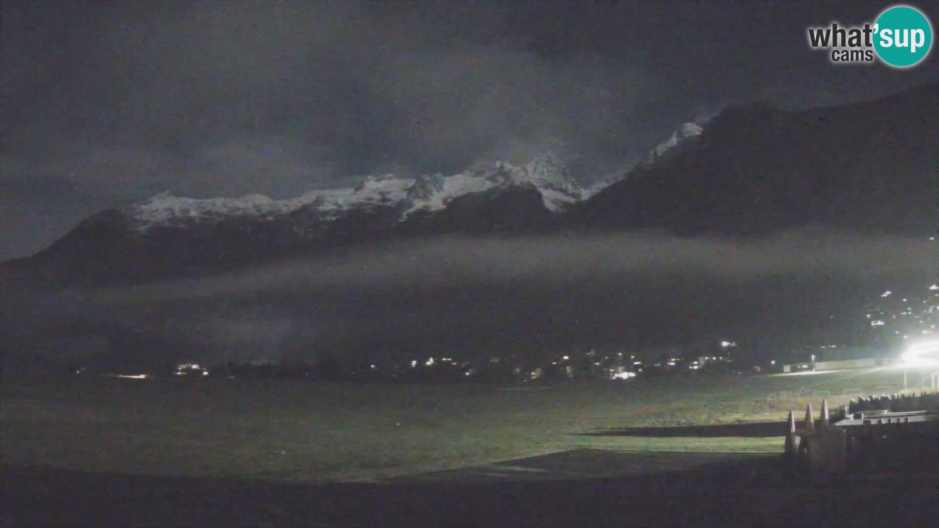 Web kamera uživo Zračna luka Bovec – Pogled na Kanin