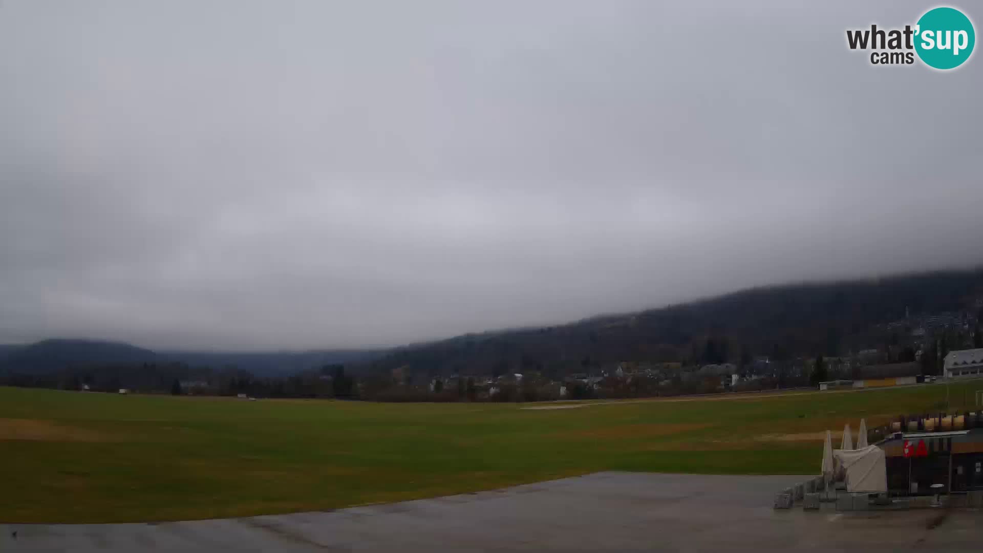 Live webcam Bovec airport – View to Kanin