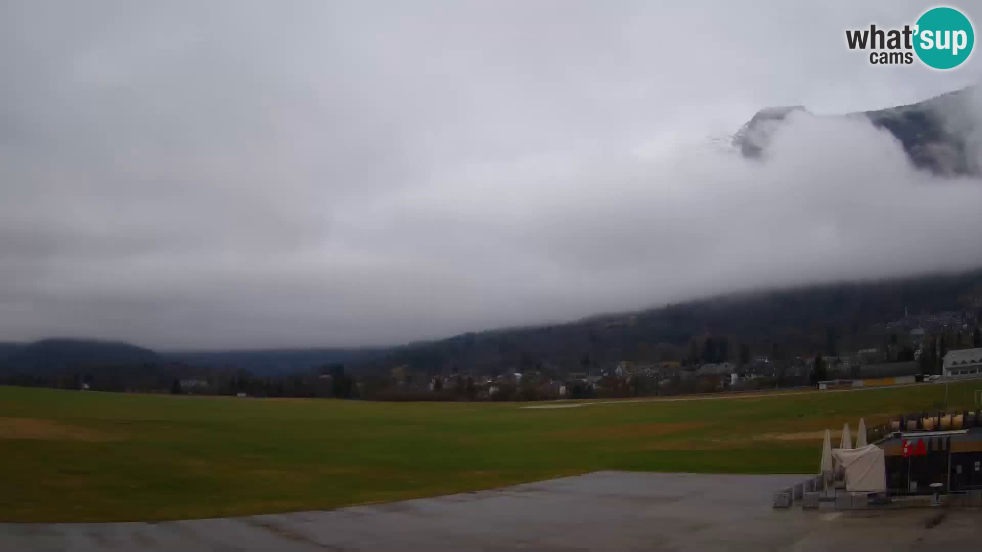Webcam en direct Aéroport de Bovec – Vue sur Kanin