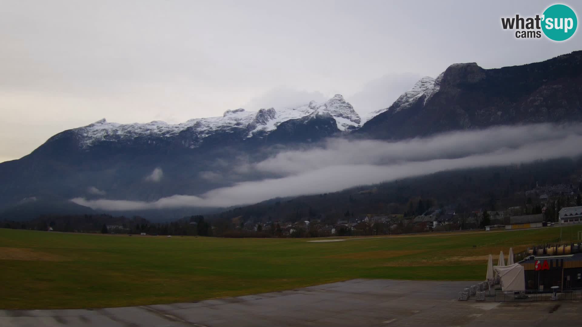 Webcam en direct Aéroport de Bovec – Vue sur Kanin