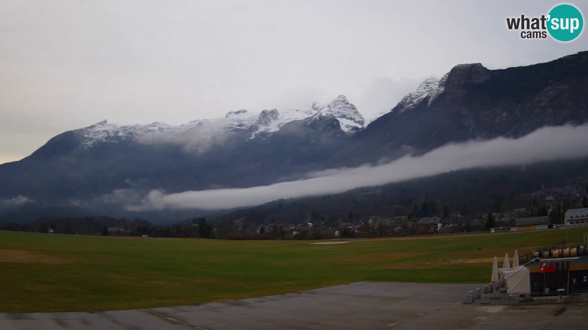 Webcam en direct Aéroport de Bovec – Vue sur Kanin