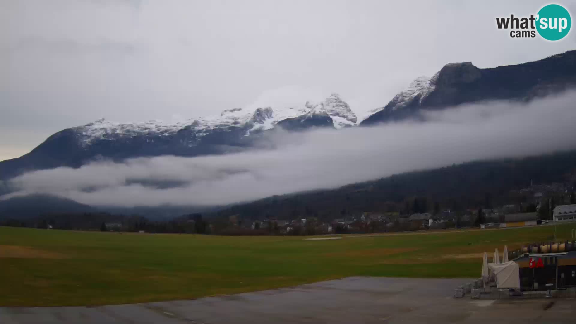 Spletna kamera letališče Bovec – pogled proti Kaninu