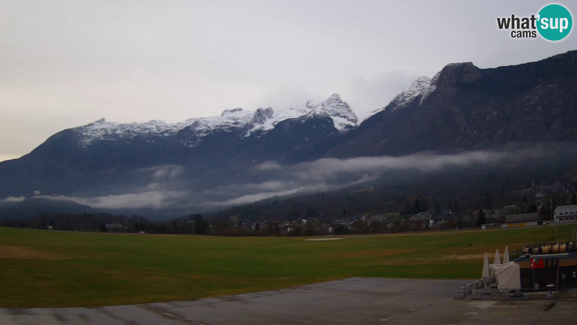 Webcam en direct Aéroport de Bovec – Vue sur Kanin
