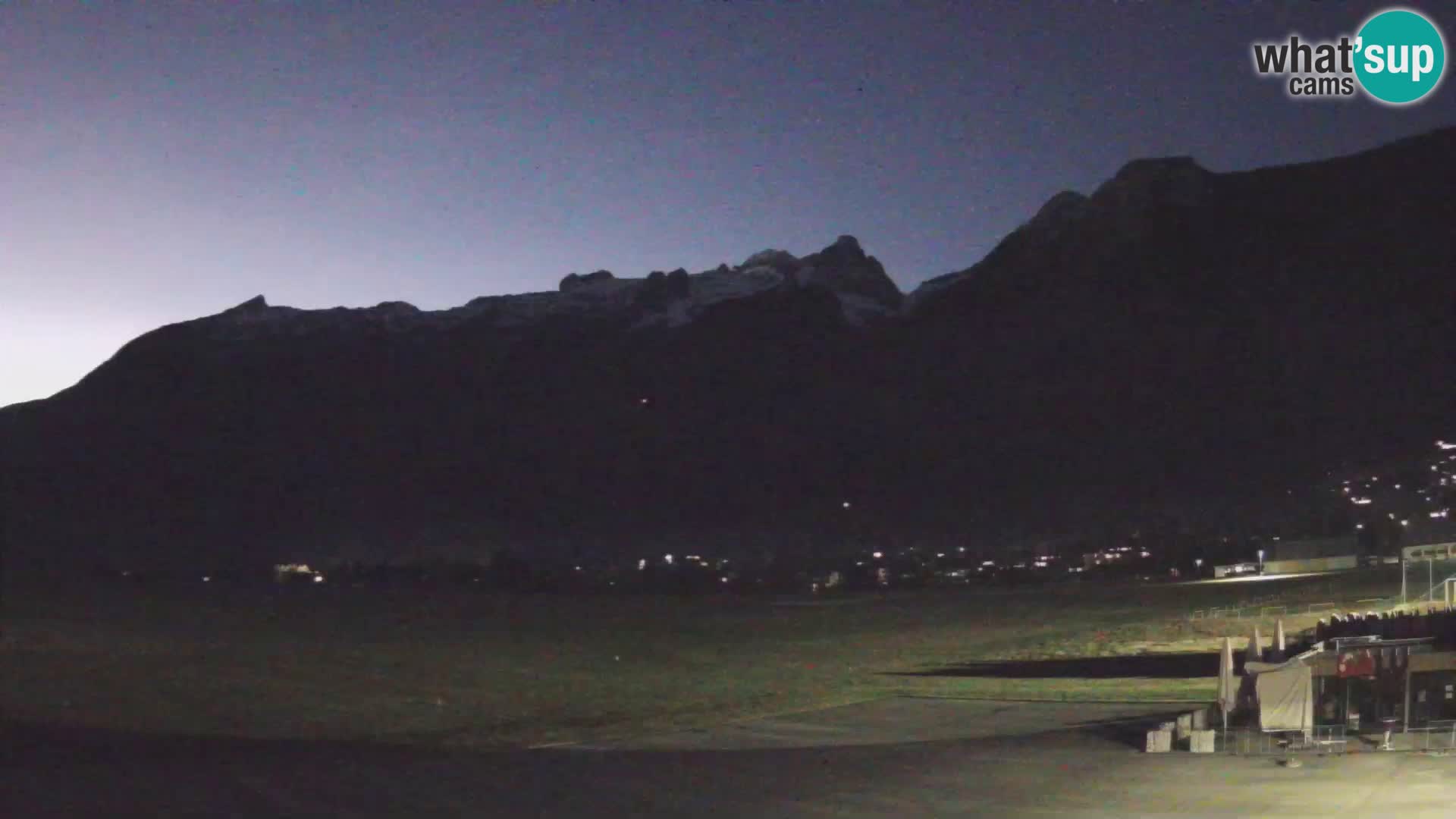 Cámara web en vivo Aeropuerto de Bovec – Vista a Kanin