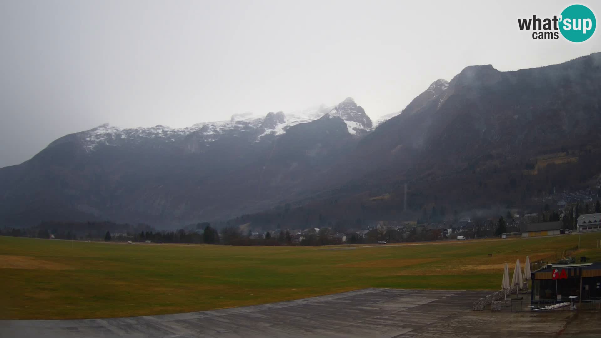 Live webcam Bovec airport – View to Kanin