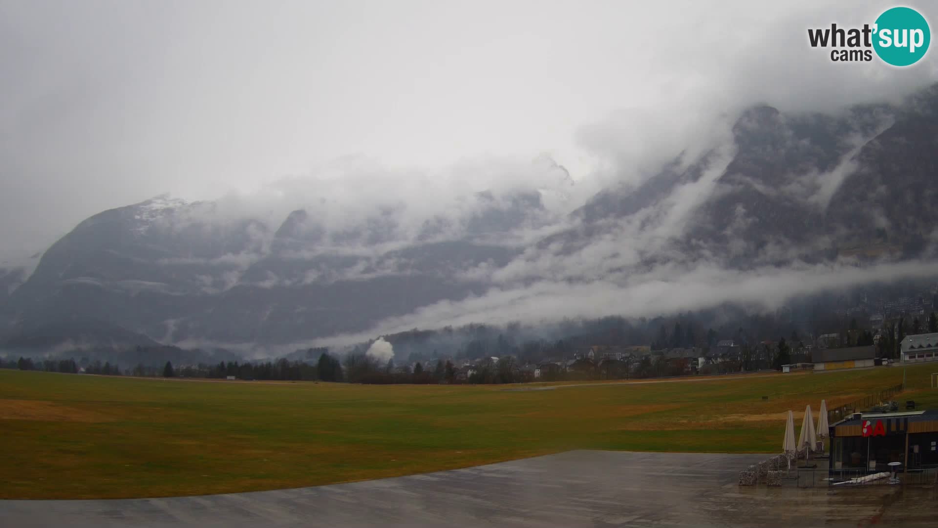 Webcam en direct Aéroport de Bovec – Vue sur Kanin