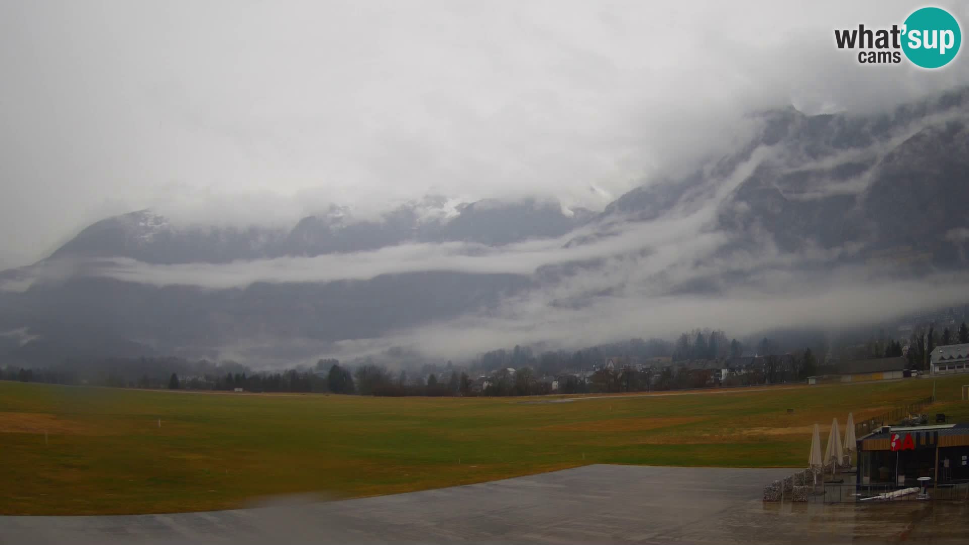 Webcam en direct Aéroport de Bovec – Vue sur Kanin