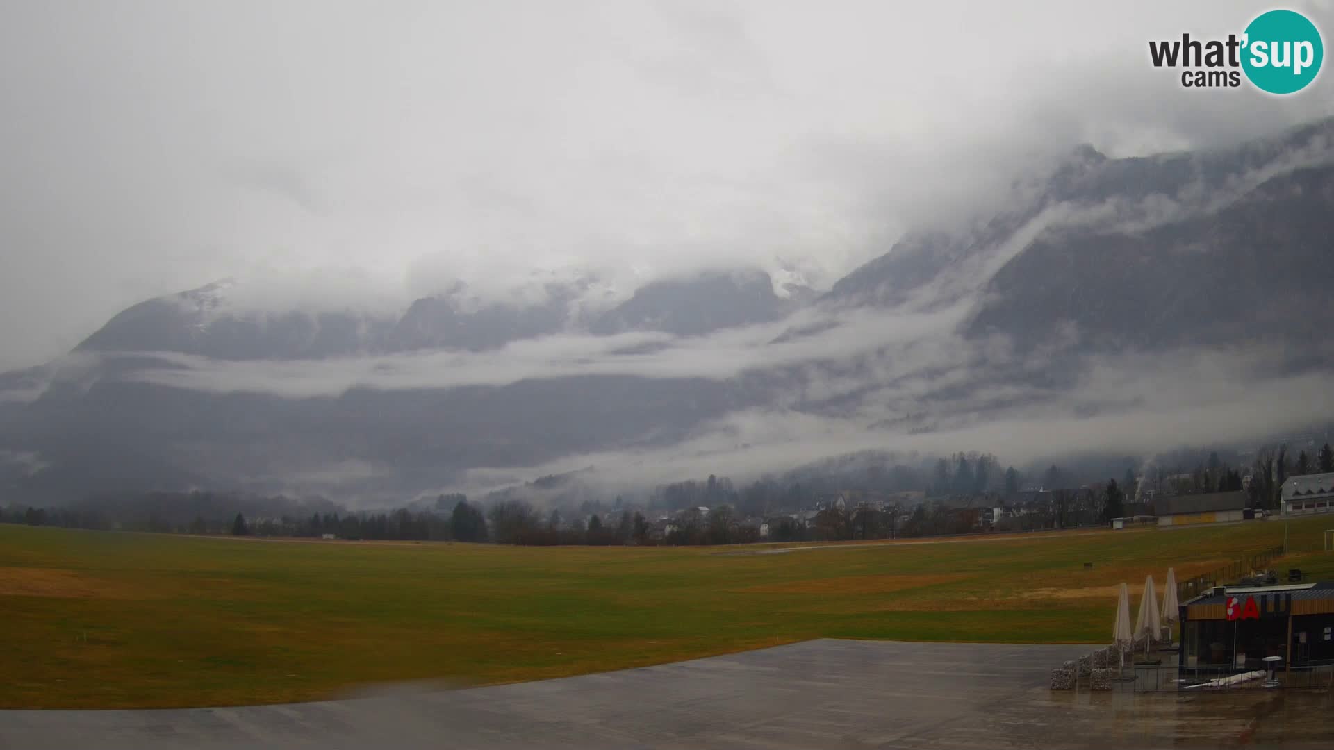 Webcam en direct Aéroport de Bovec – Vue sur Kanin