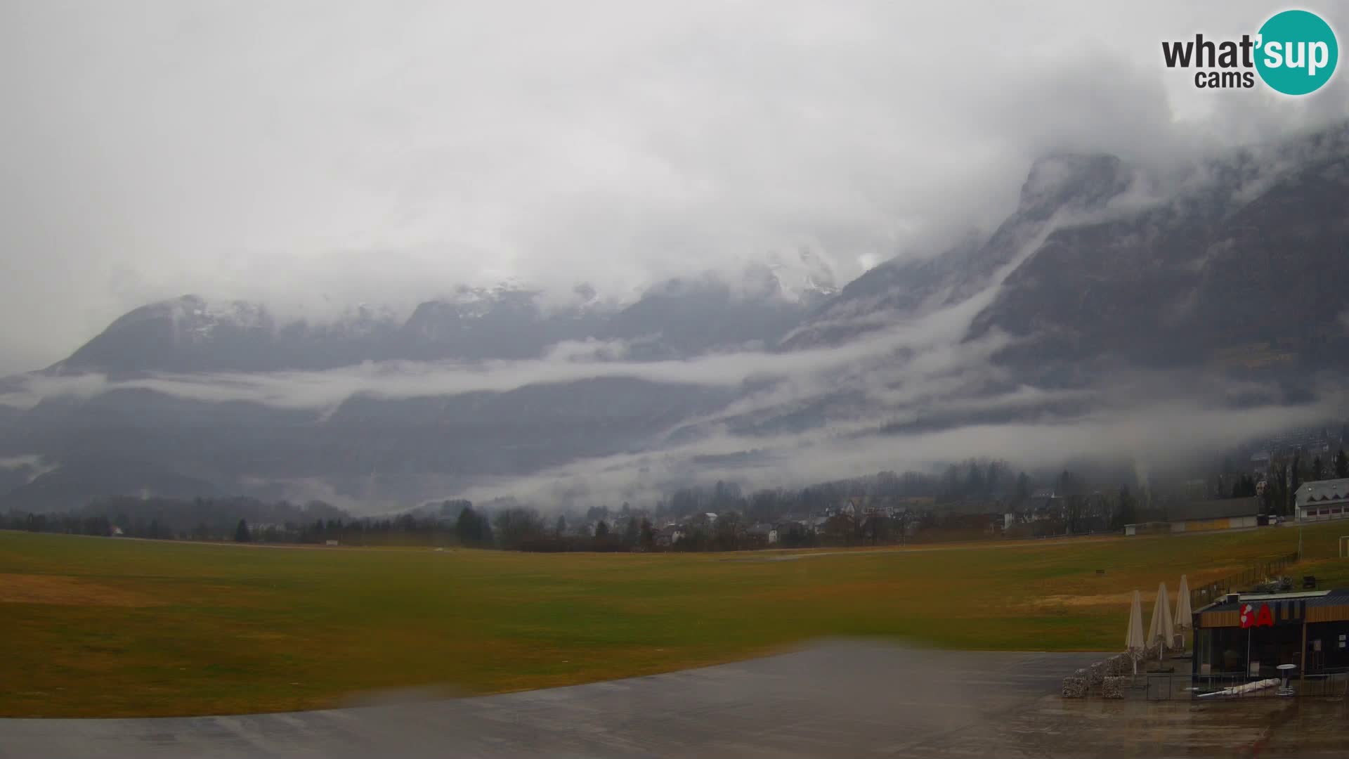Webcam en direct Aéroport de Bovec – Vue sur Kanin
