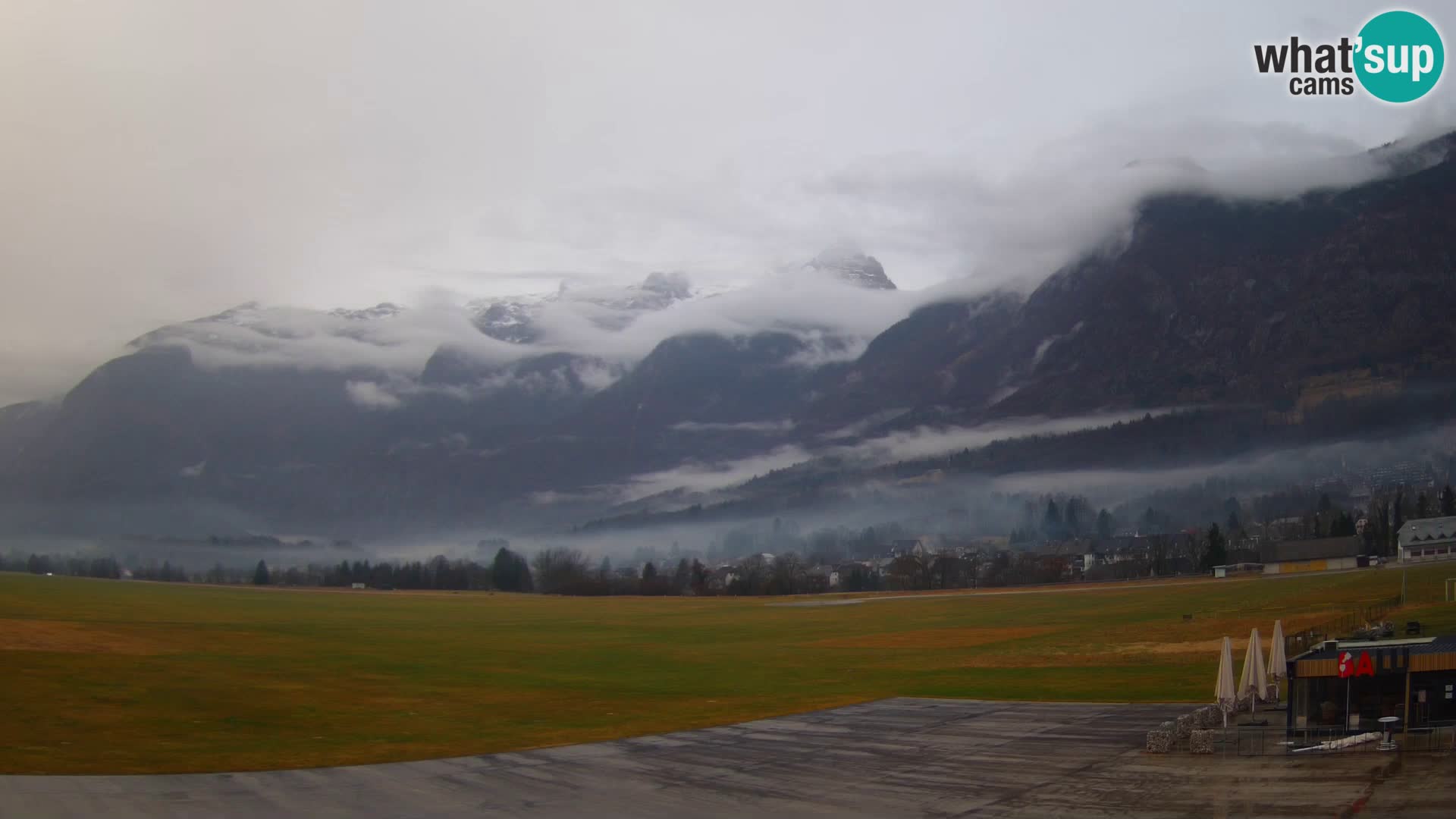 Webcam en direct Aéroport de Bovec – Vue sur Kanin