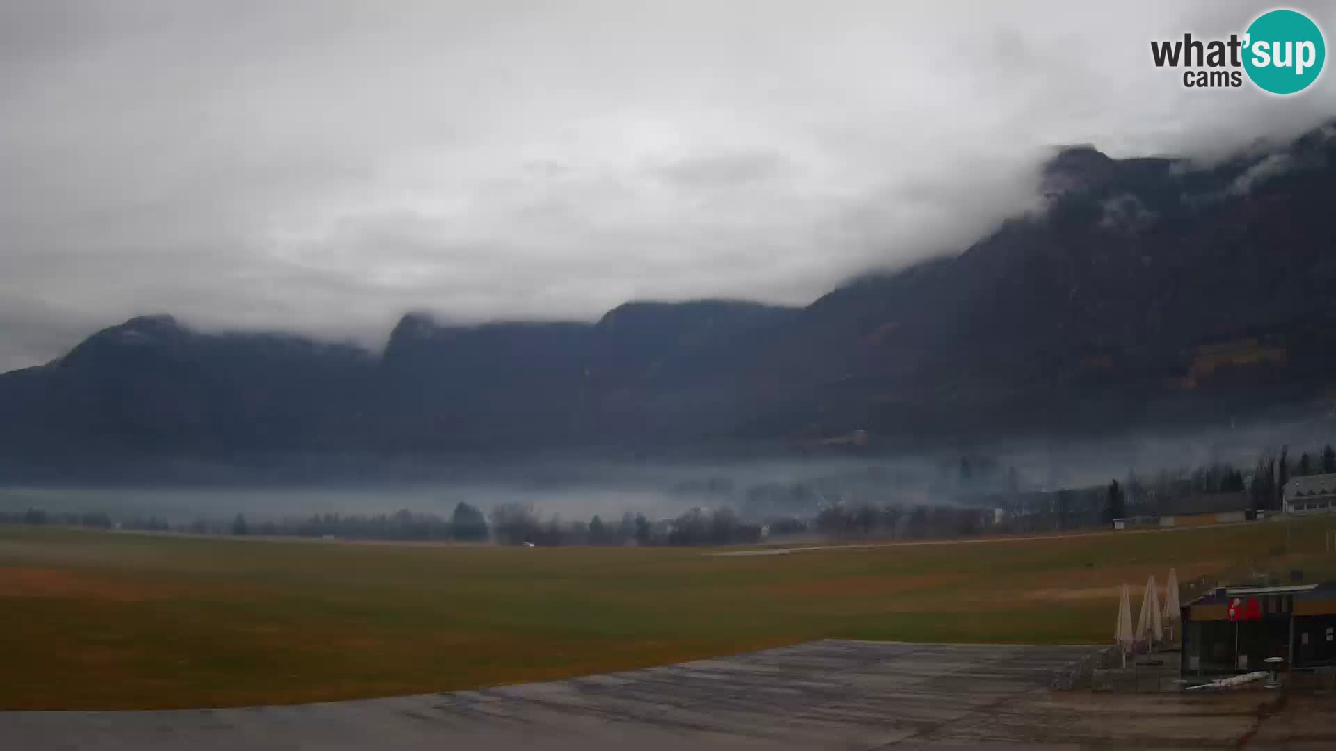 Live webcam Bovec airport – View to Kanin