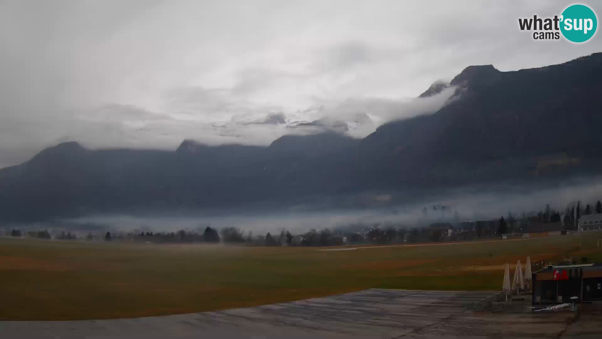 Webcam en direct Aéroport de Bovec – Vue sur Kanin